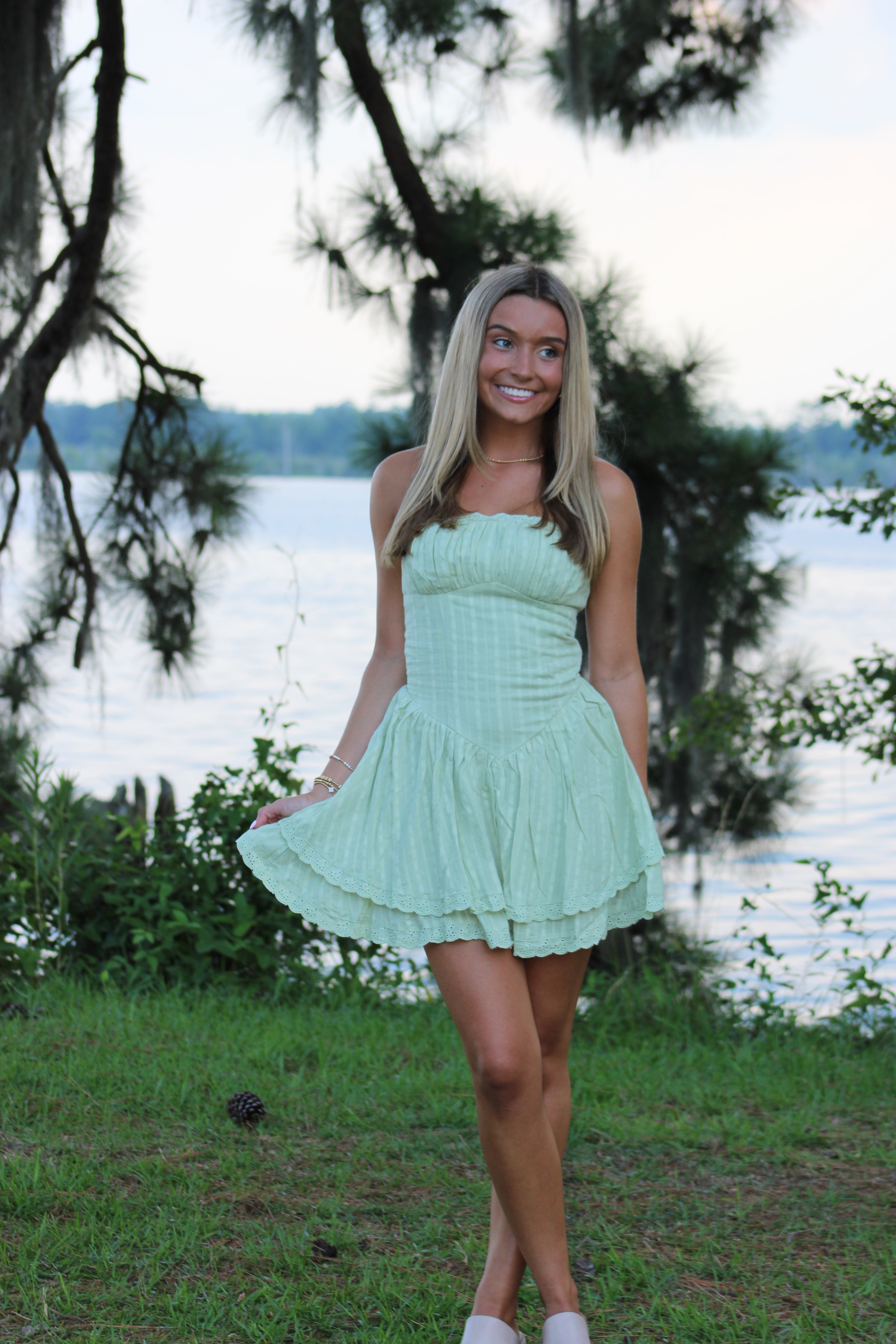 Get It Right Mini Dress - Sage
