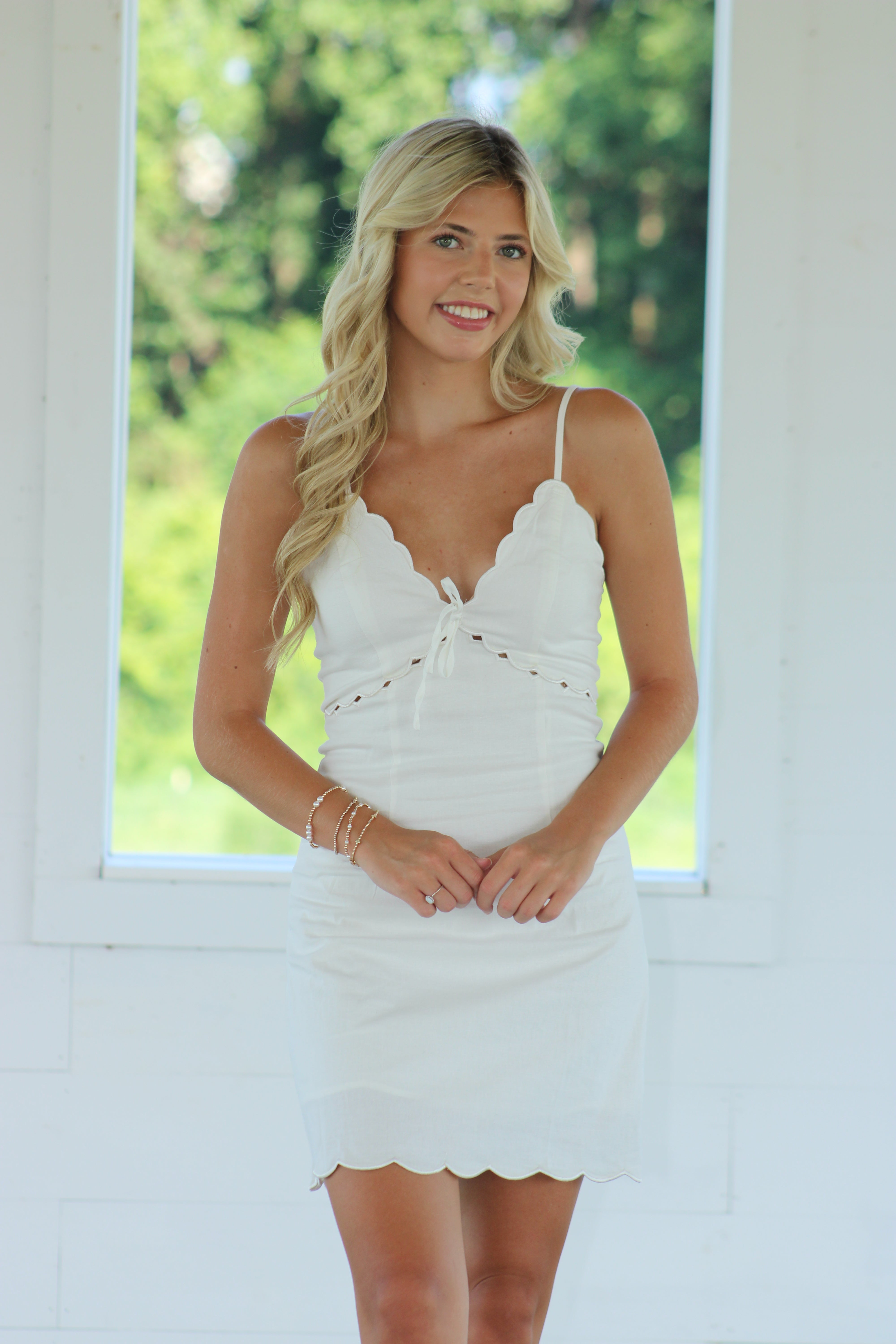 All Along Mini Dress - White