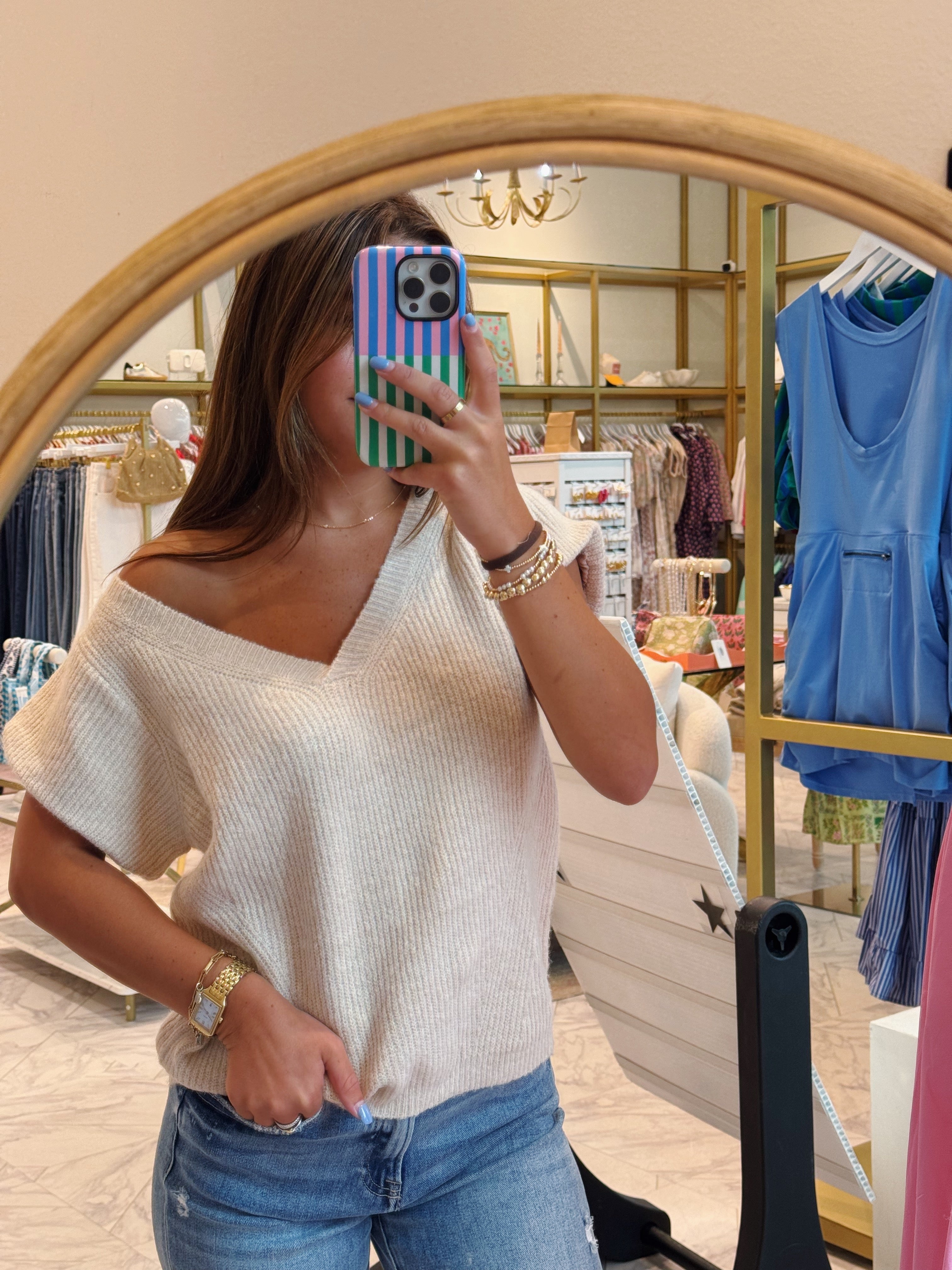 Buttercup Knit Top - Tan