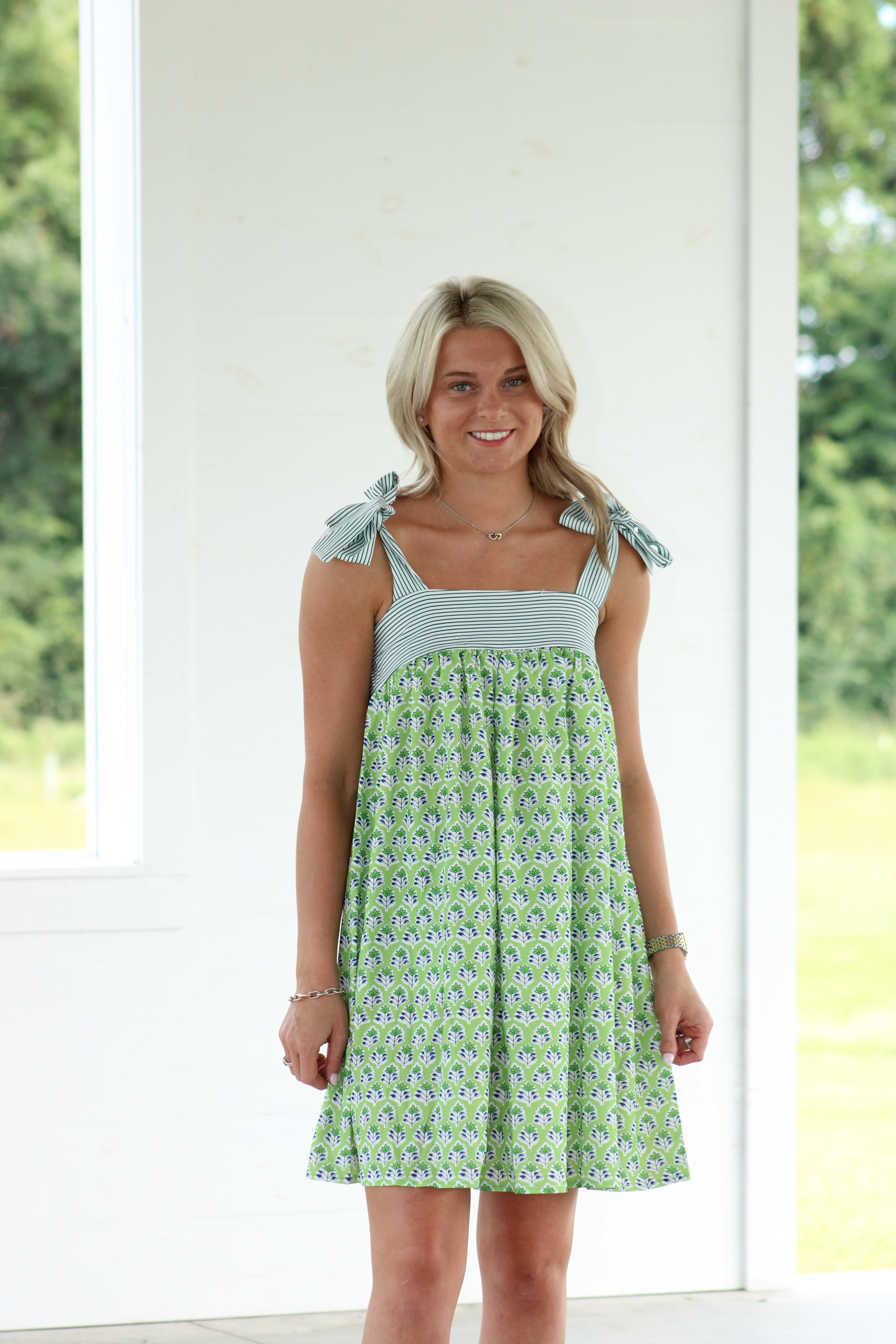 Mary Mini Dress - Green