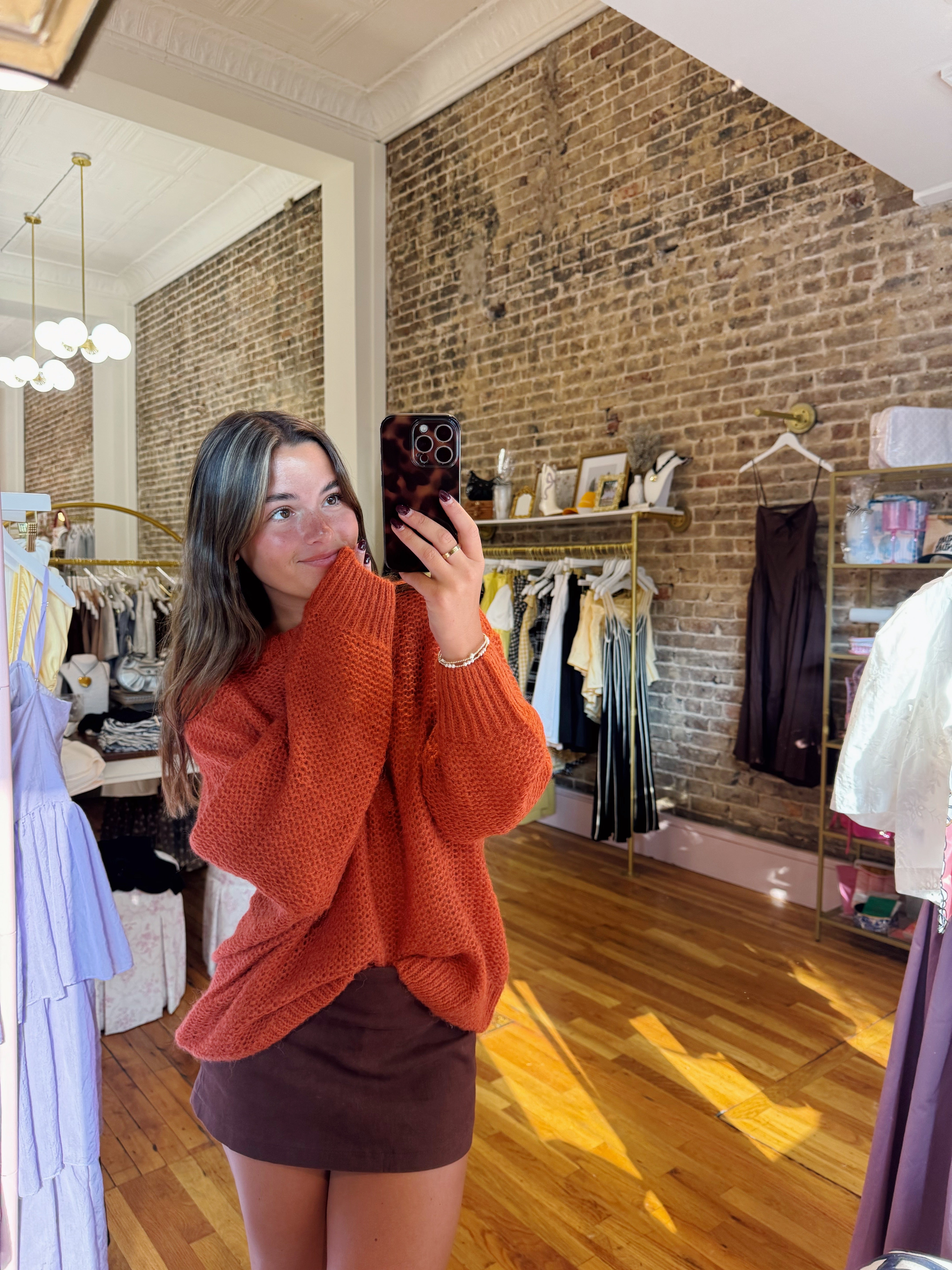 Pablo Knit Sweater - Rust