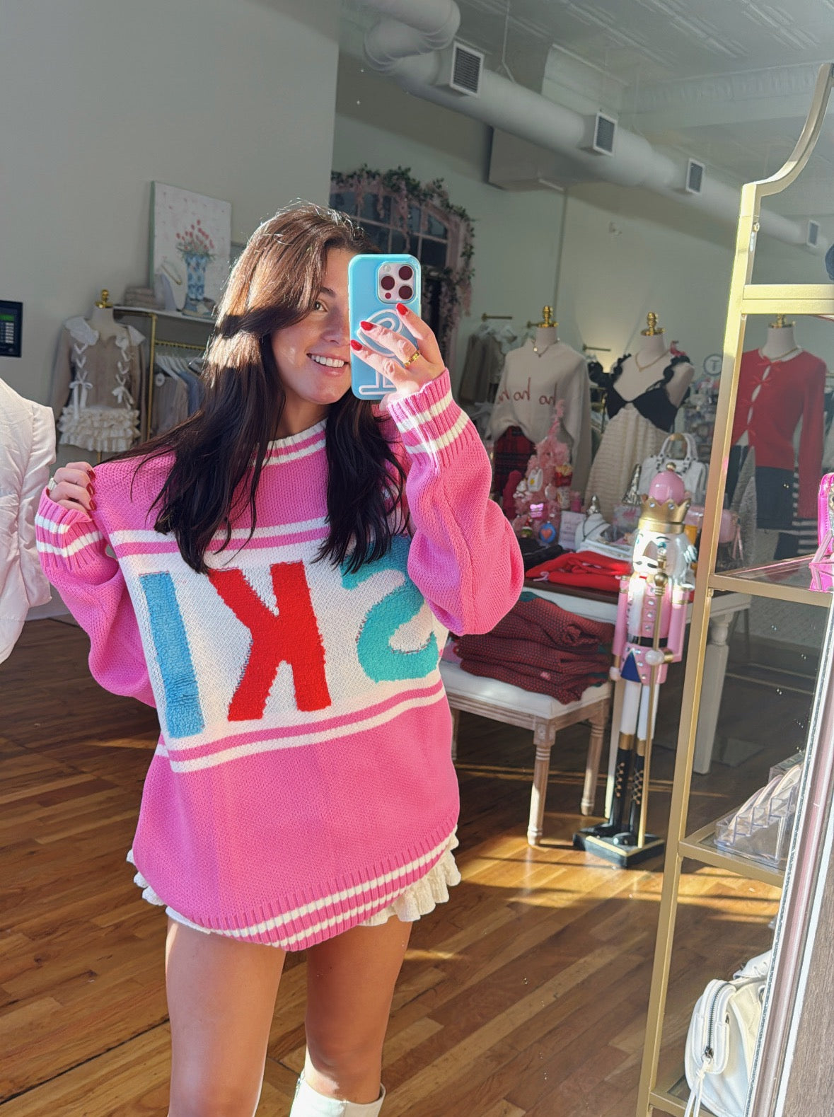 Ski Sweater - Pink