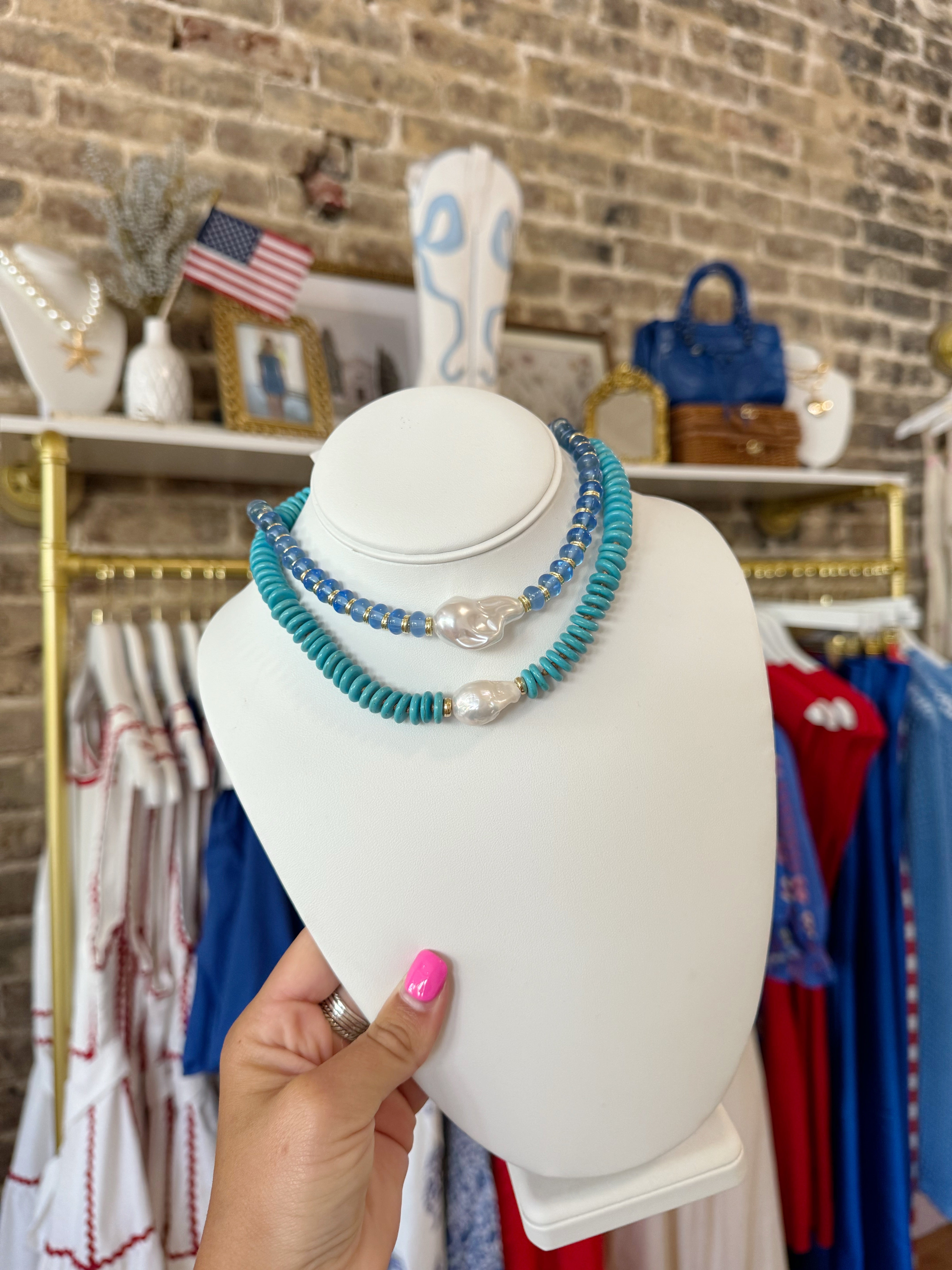 Islander Necklace - Candy Blue
