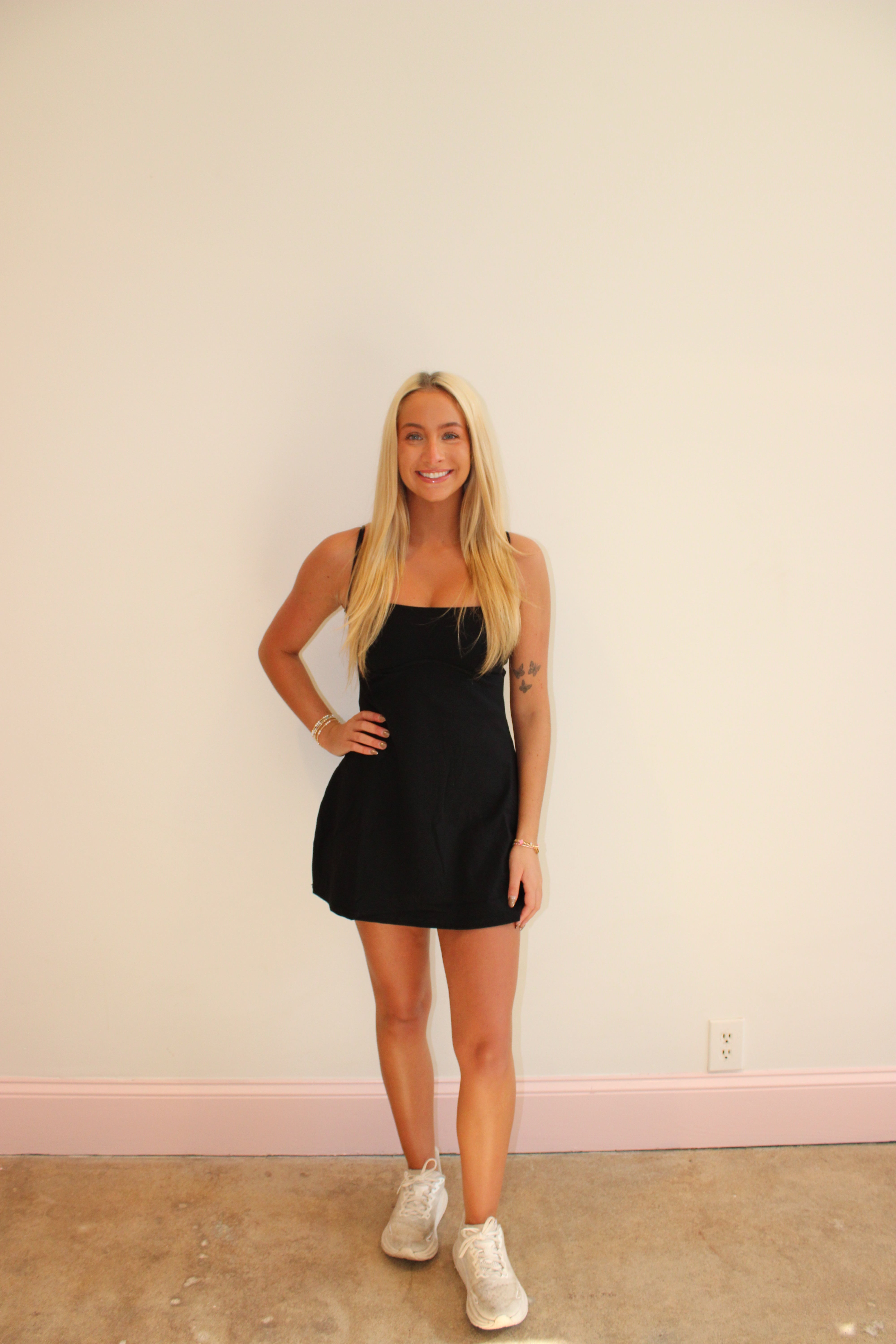 Sweet Pea Active Dress - Solid Black