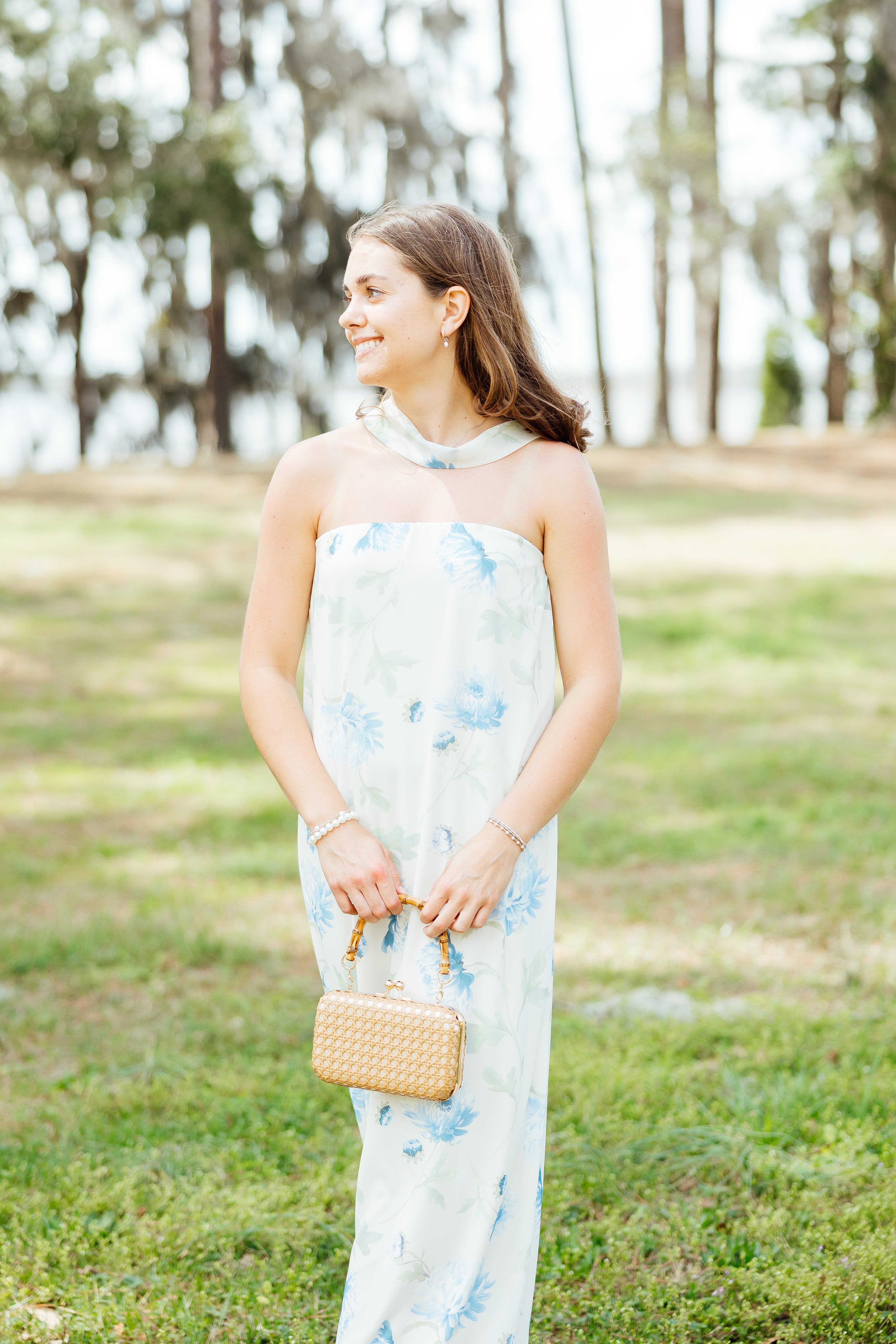 Always Been You Maxi - Cream & Blue