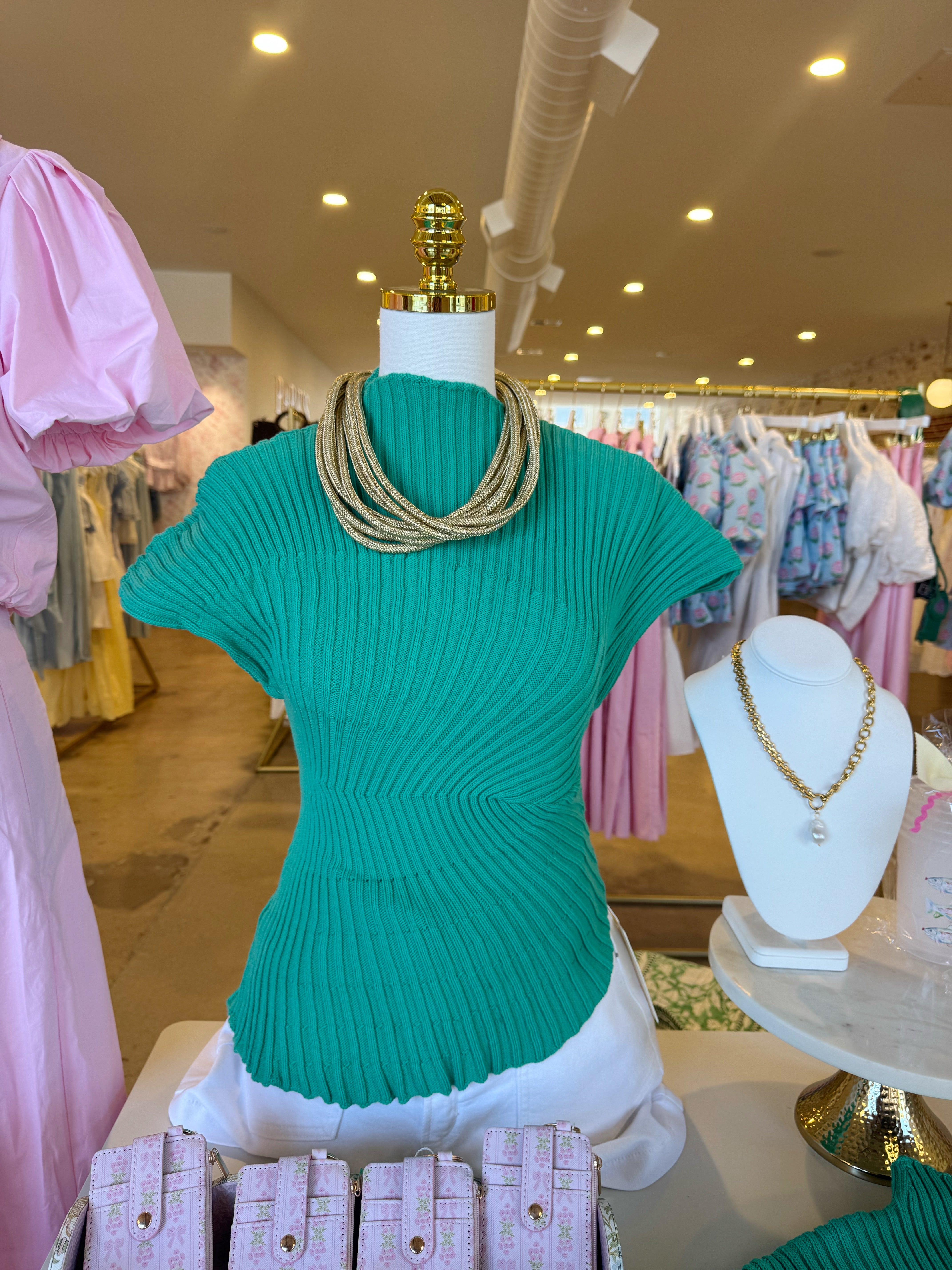 Loving Life Again Knit Top - Teal