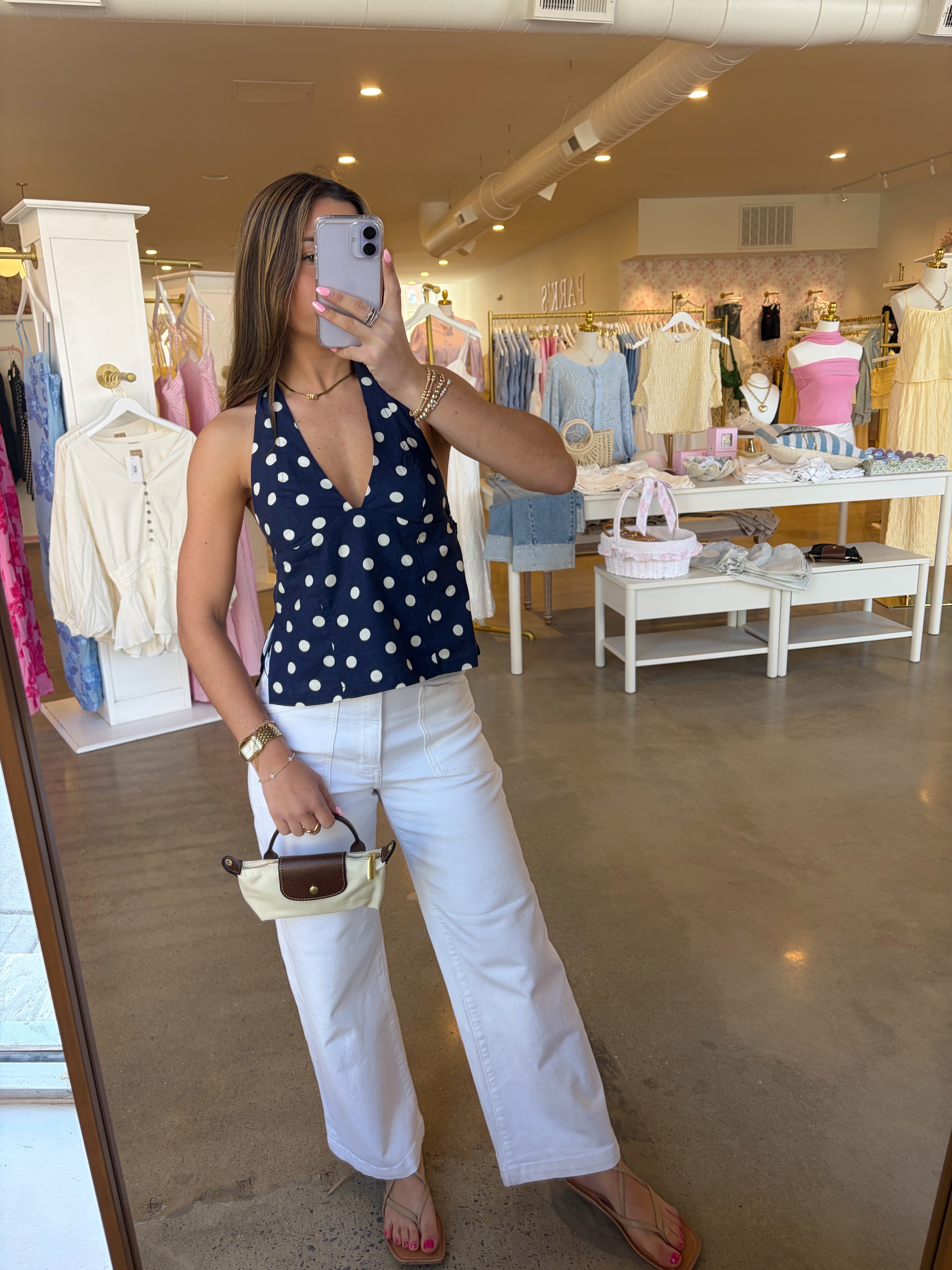 Color Block Flap Mini Bag