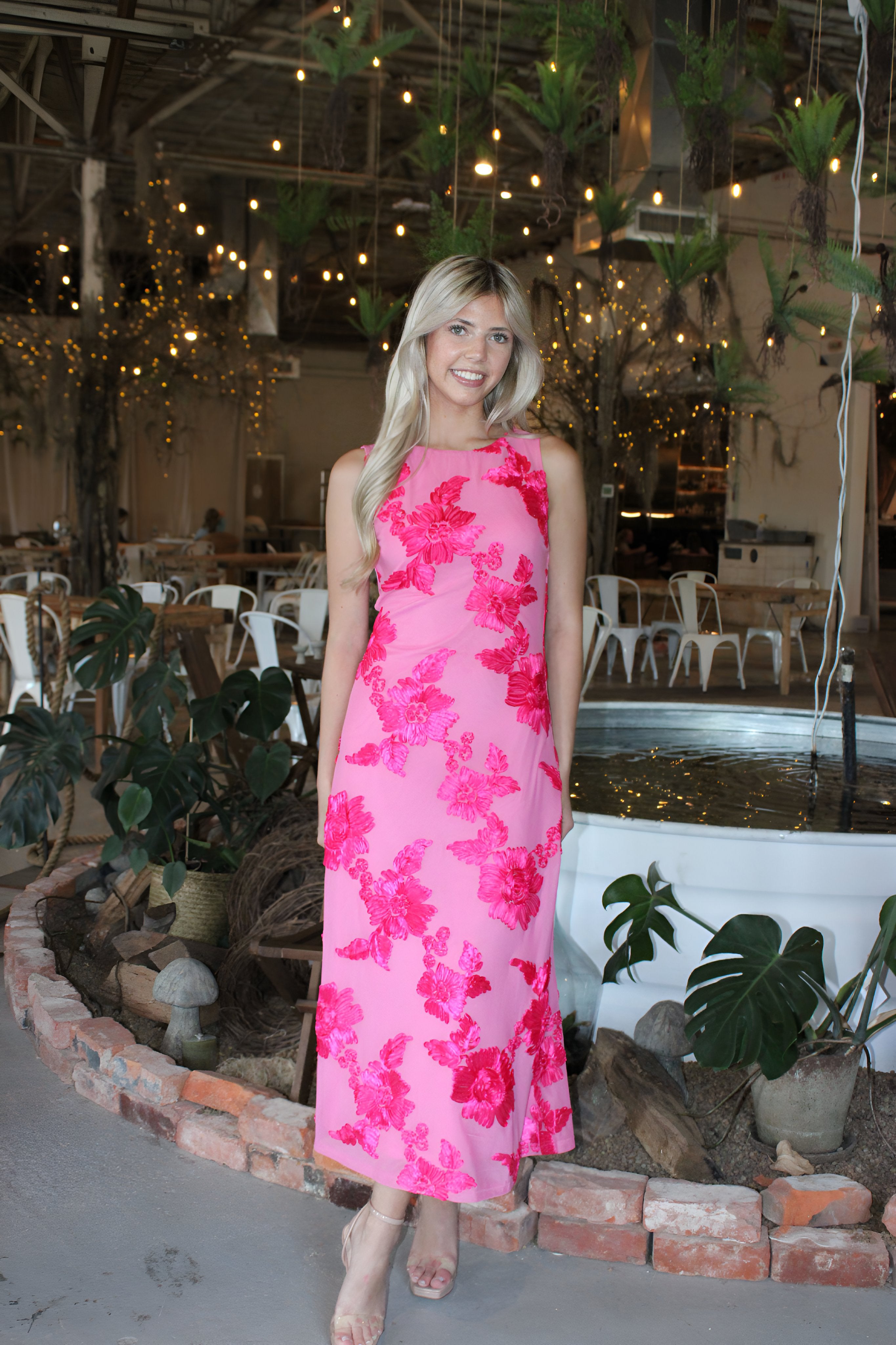 Jocelyn Midi Dress - Pink