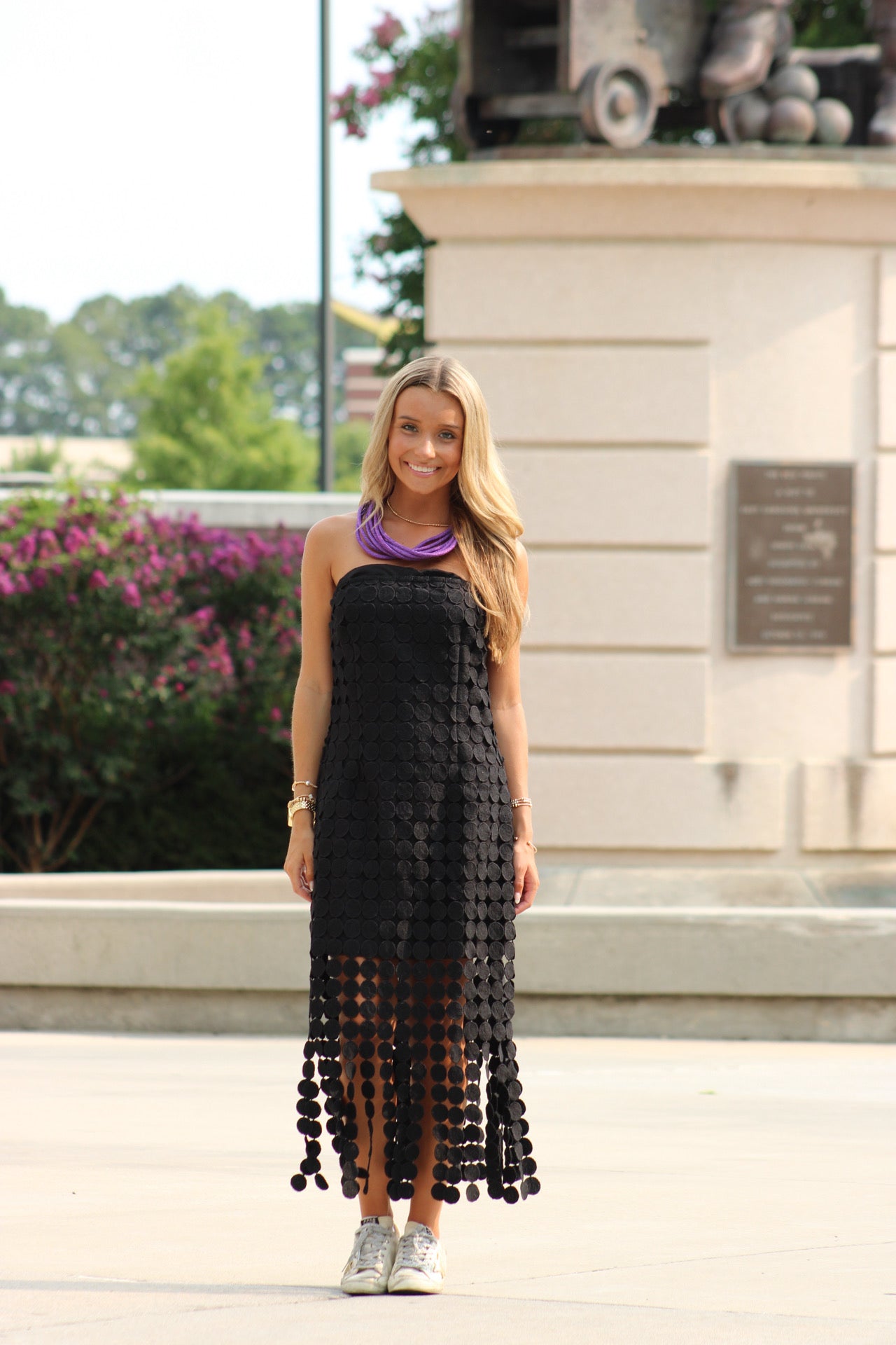 Sun Goes Down Midi Dress - Black