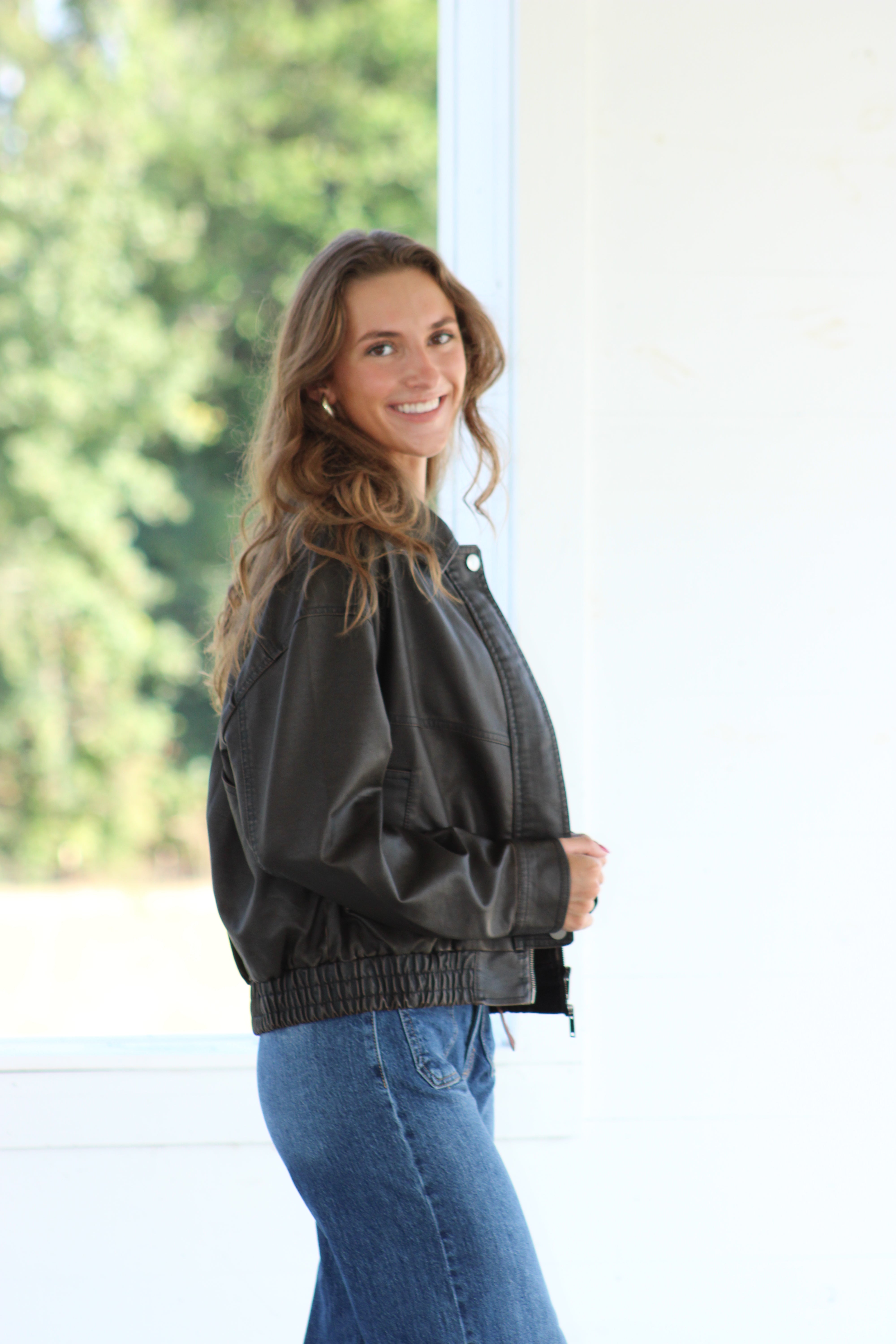 Nightfall Leather Jacket - Brown