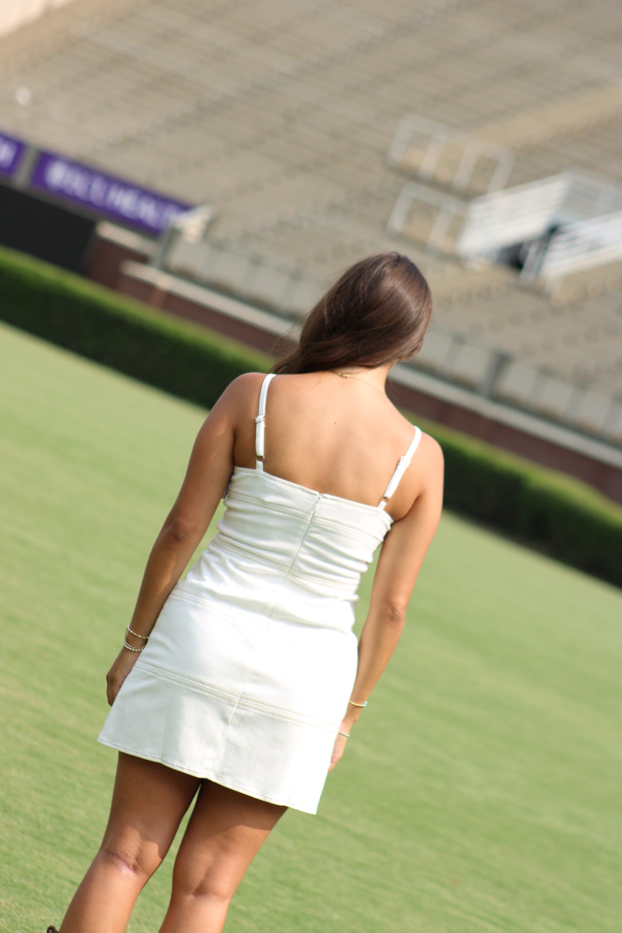 Rise & Rally Mini Dress - White