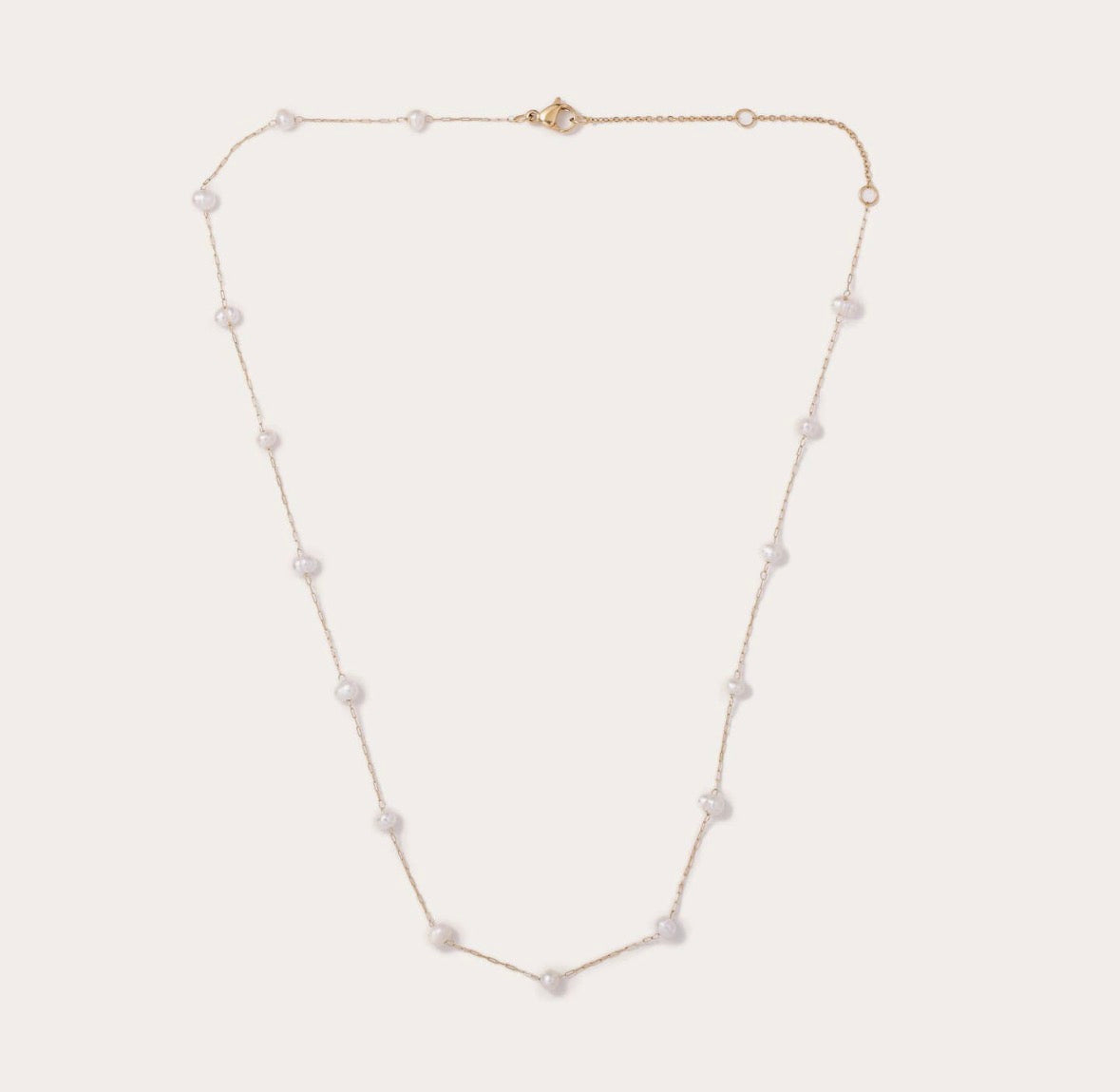 Camille Pearl Necklace - Gold