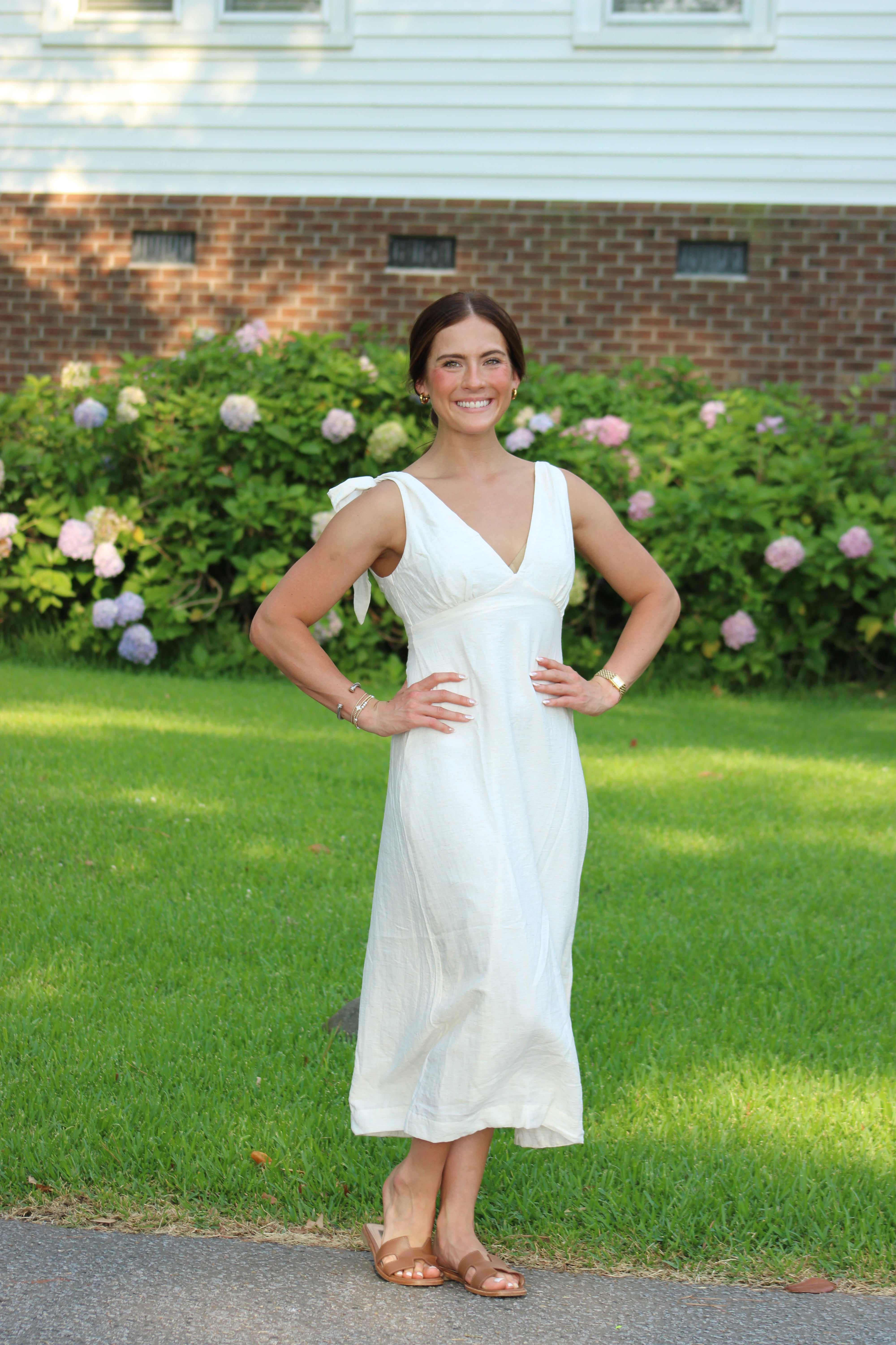 Beach Breeze Midi Dress - Oatmeal