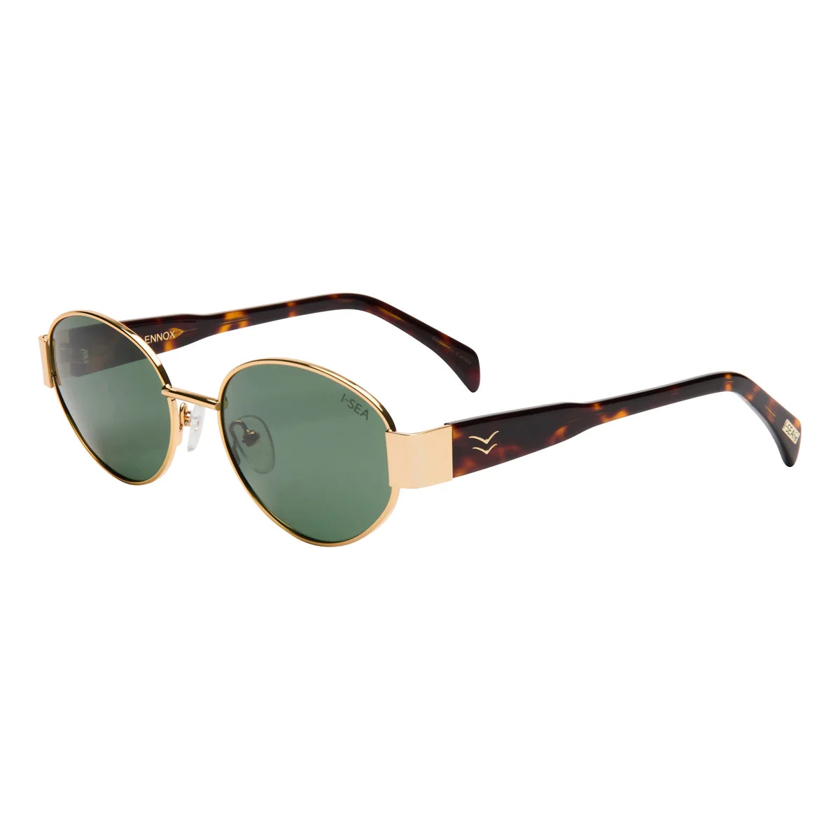Lennox Sunglasses - Gold/ Green Polarized Lens