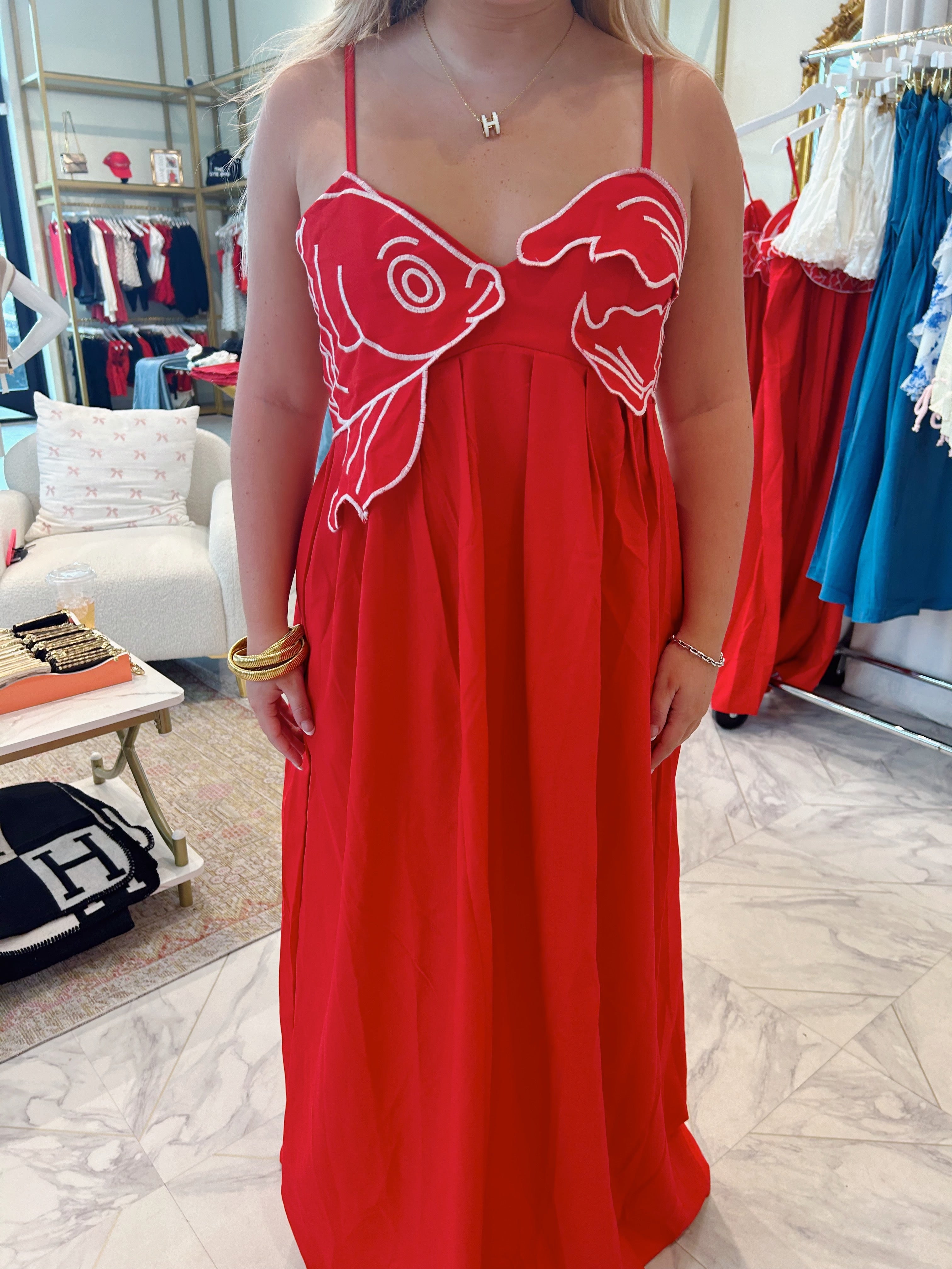 Ocean Avenue Maxi Dress - Red