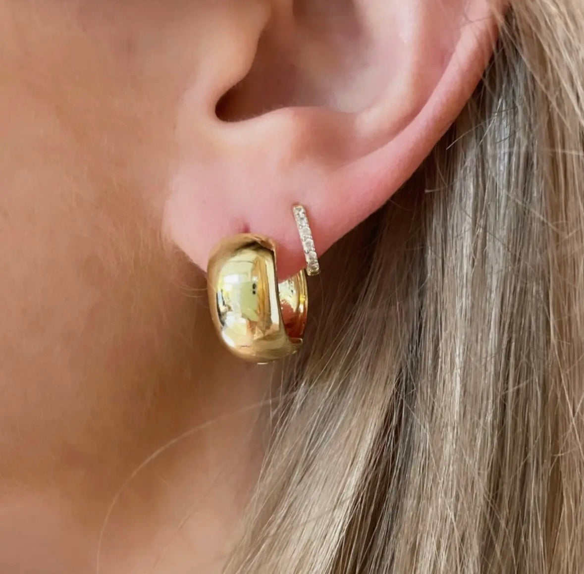 Mimi Chunky Hoops - Gold