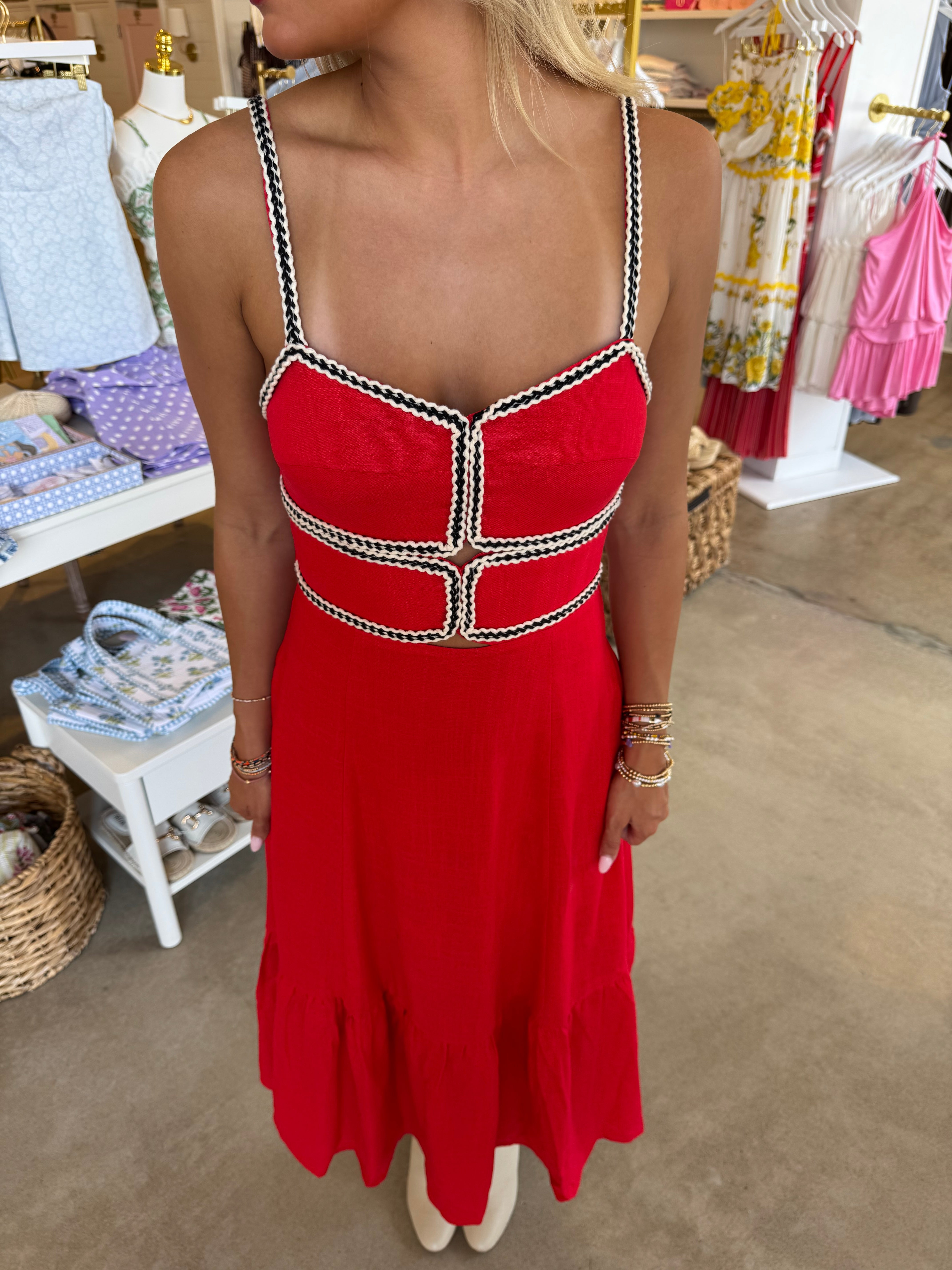 Dream State Maxi Dress - Red