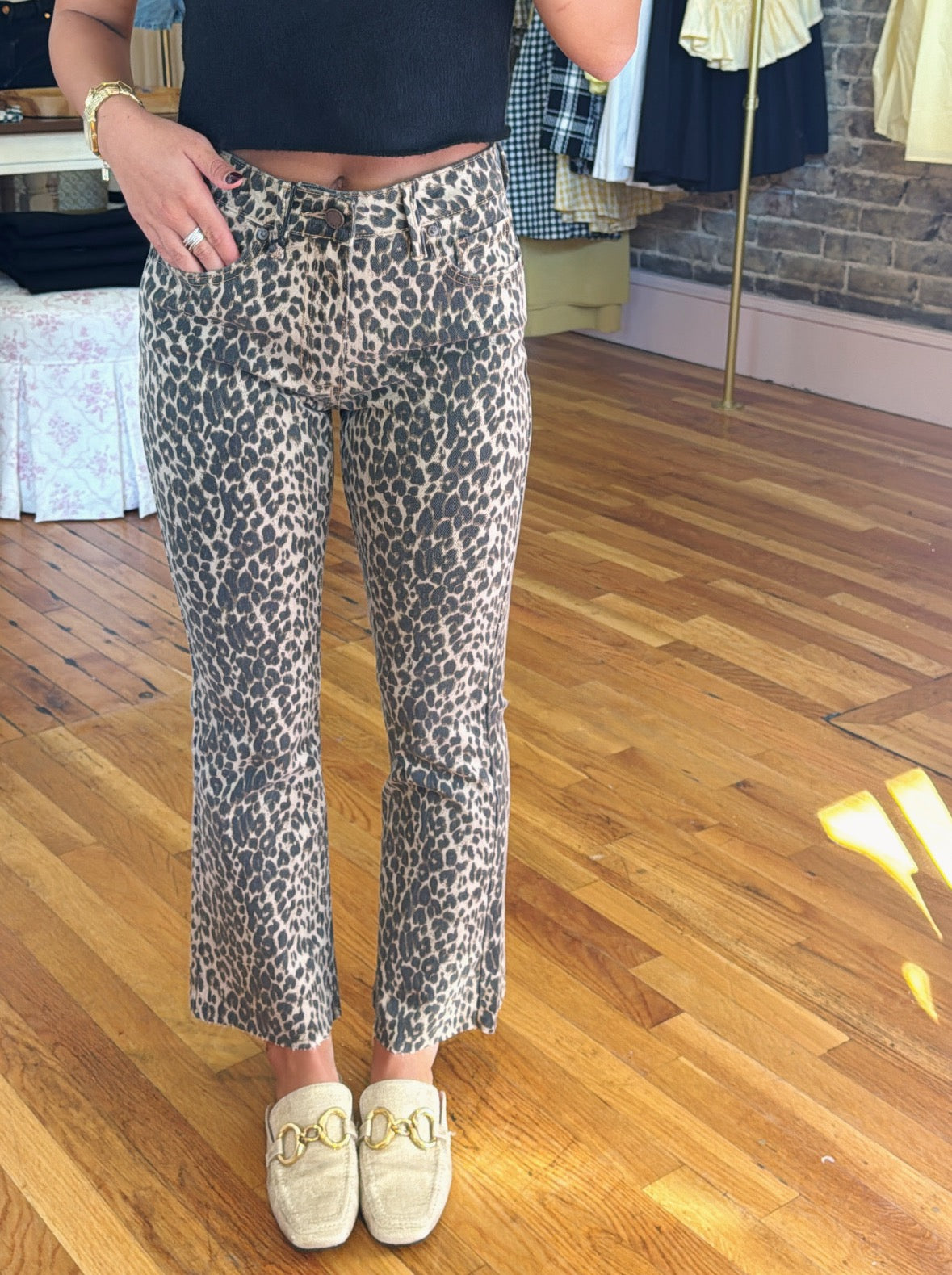 In The Wild Denim - Leopard