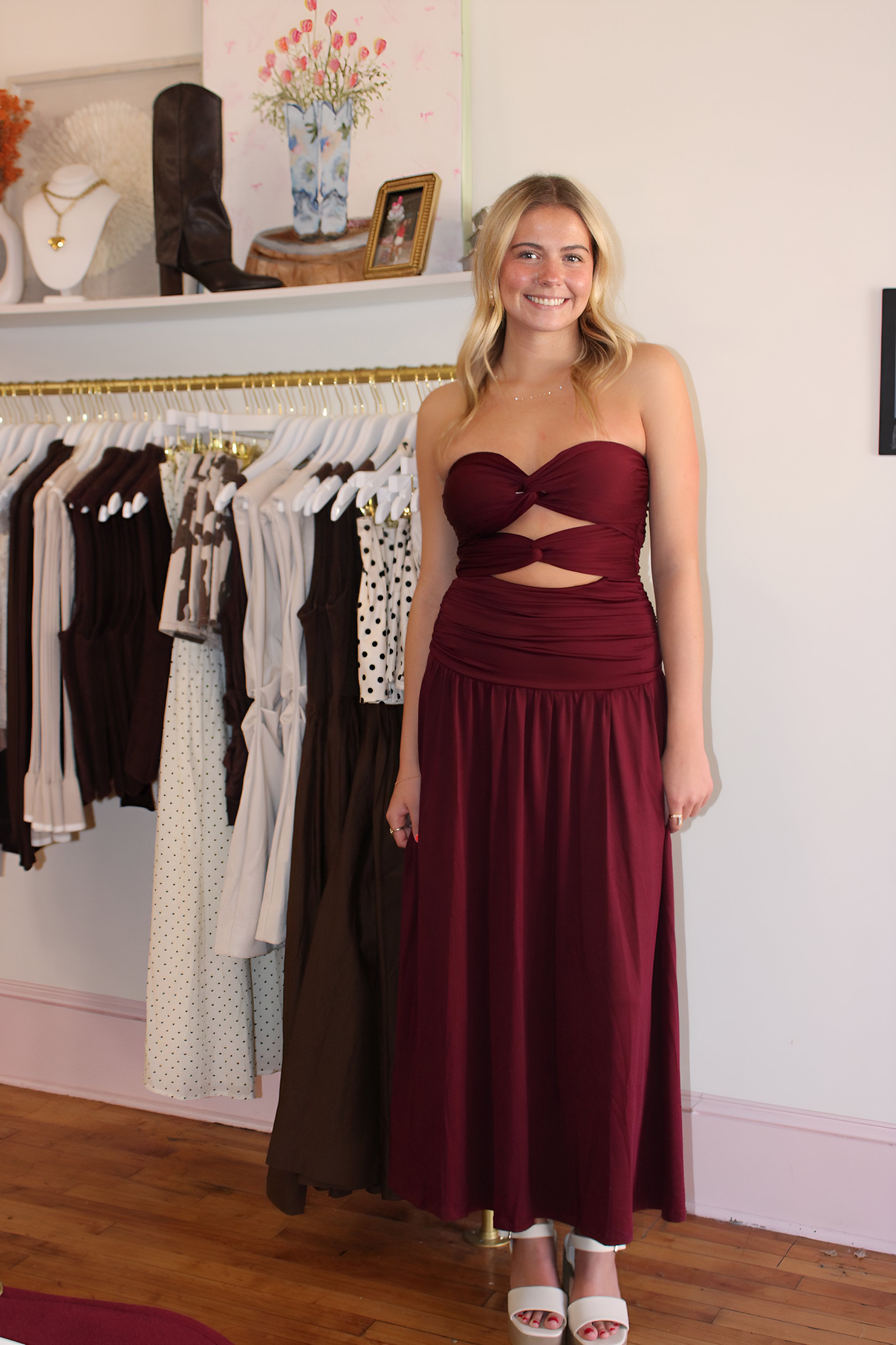 Wilshire Maxi Dress - Wine