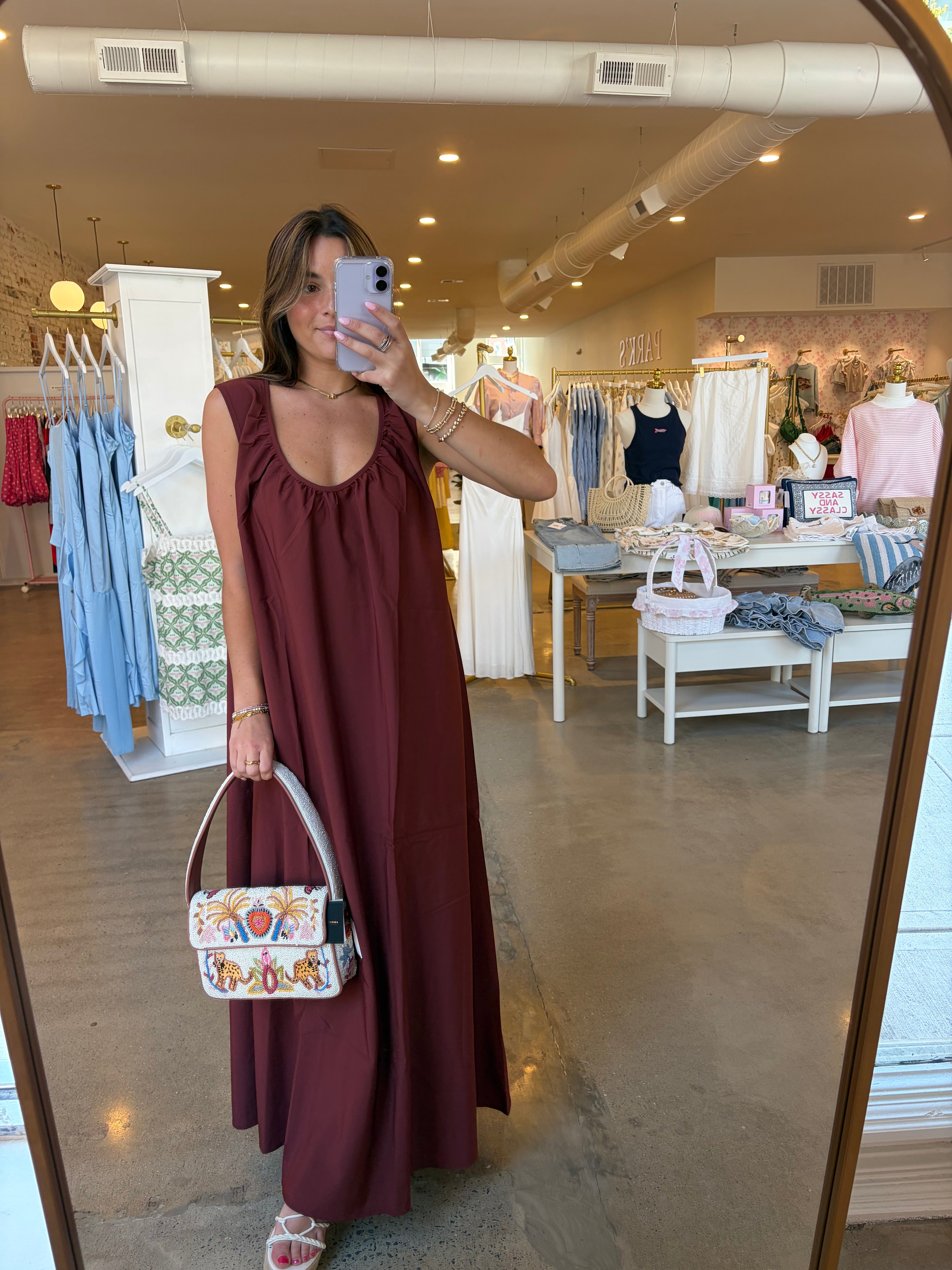 Urban Oak Maxi Dress - Brown