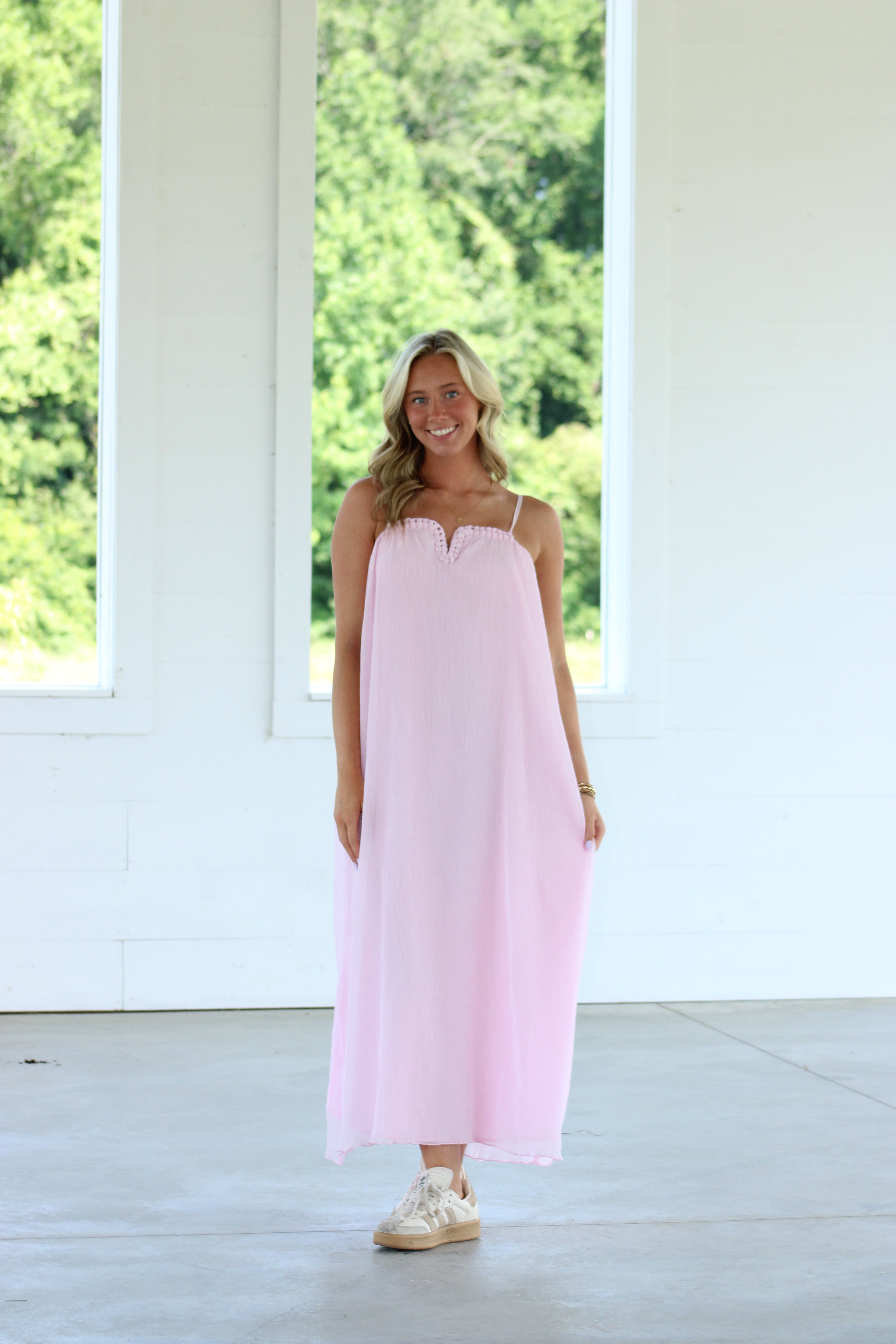 Long Beach Maxi Dress - Pink