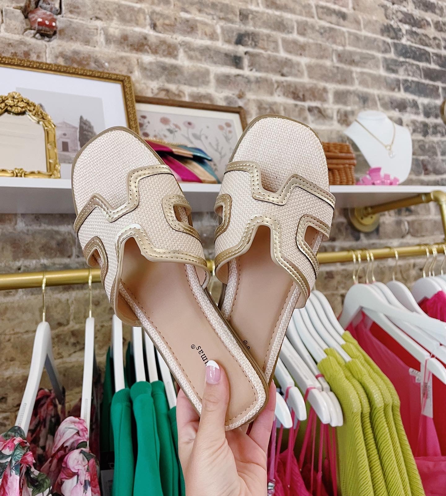 Here Comes The Sun Sandals - Gold