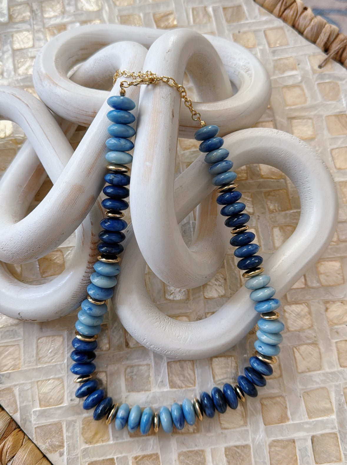 Anais Necklace - Blue