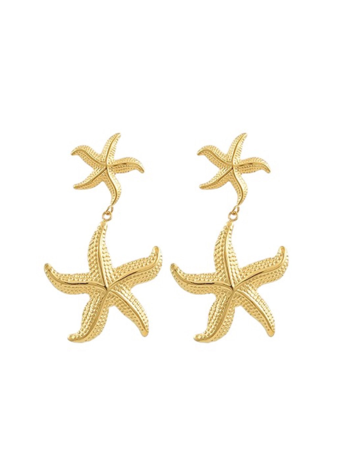 Surf & Sea Earrings - Gold - Stainless Steel