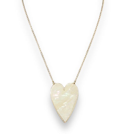Large Heart Shell Necklace