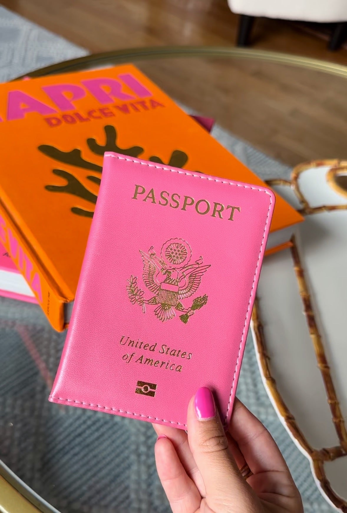 Passport Cover - Pink