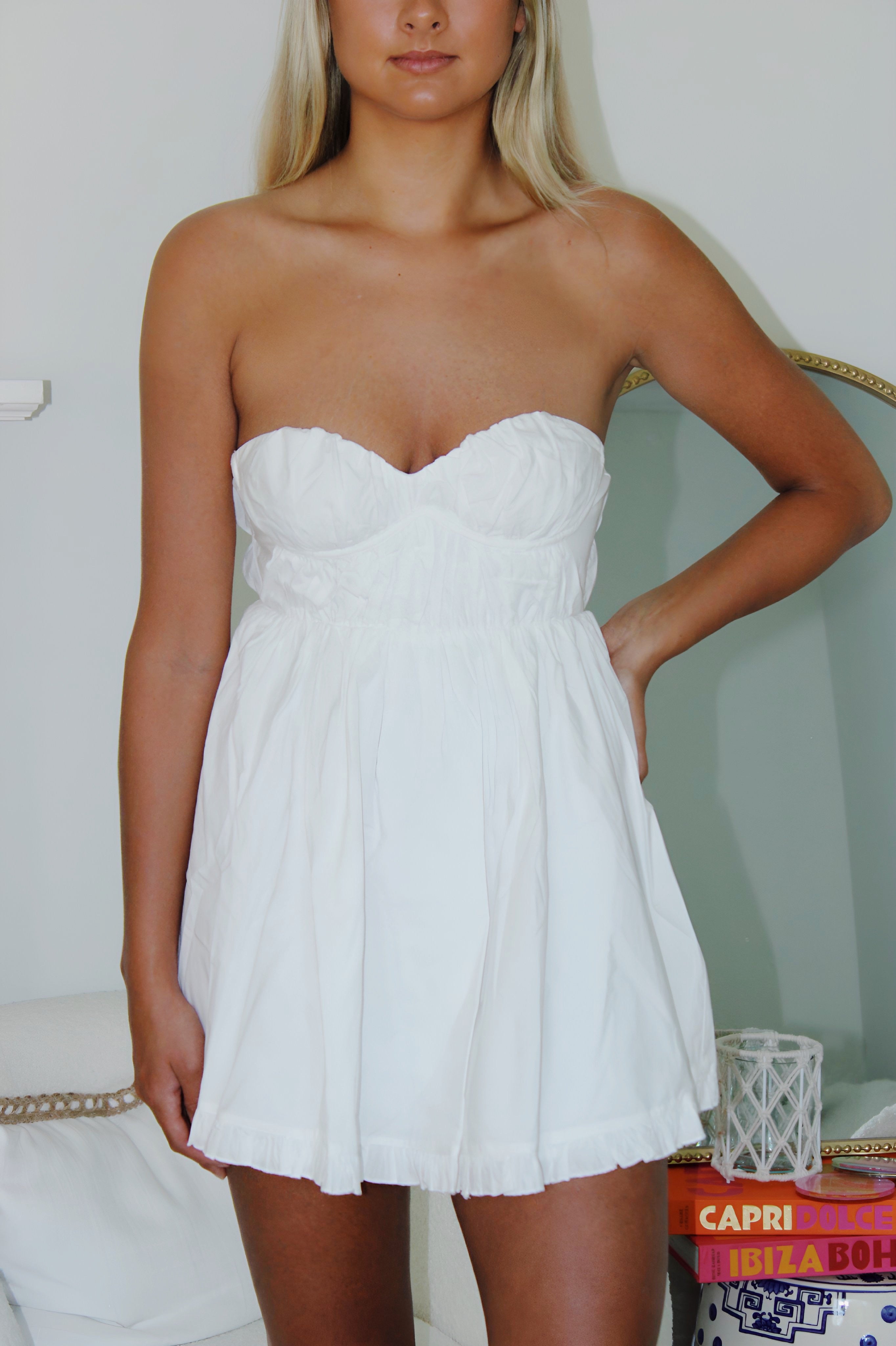 Take Me With You Dress - White