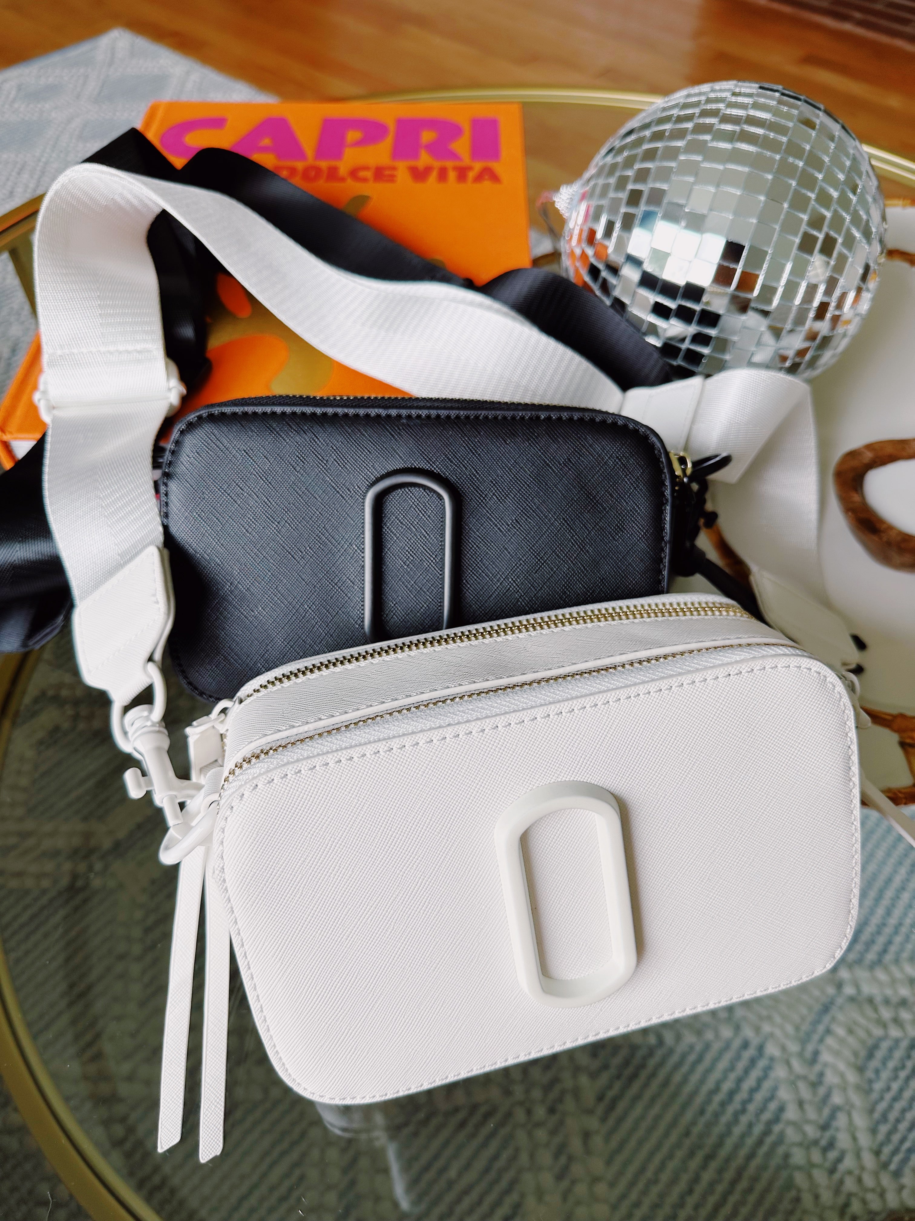 SoHo Bag - Regular Strap - White & Black
