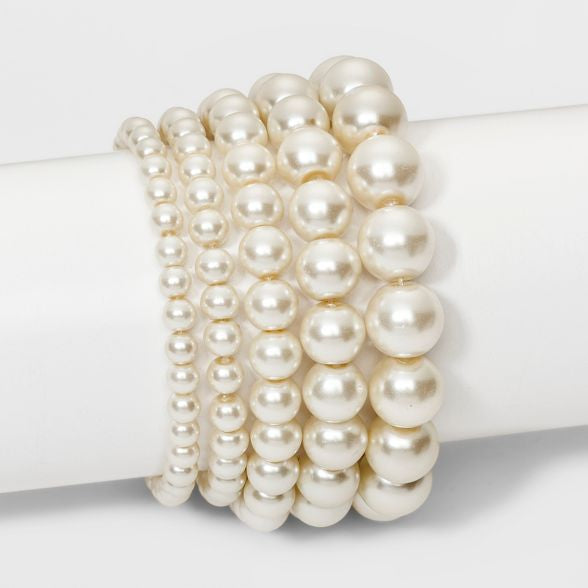 pearl bracelet stack