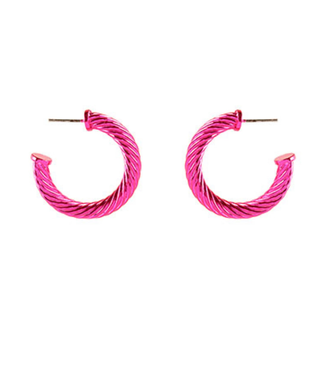 Burnett Cable Hoops  - Pink