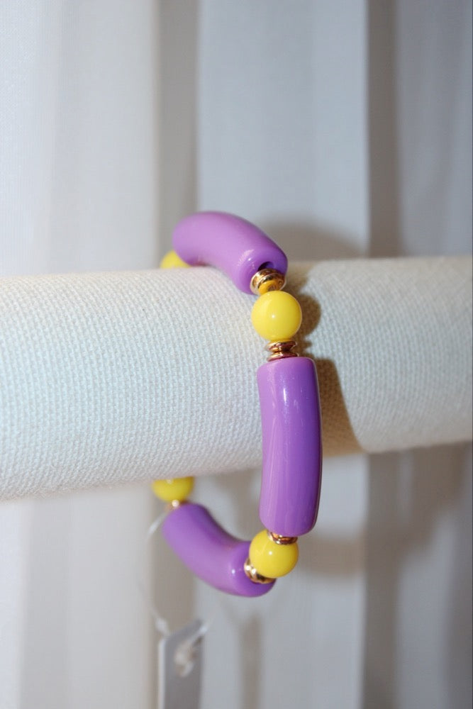 Purple & Gold Bracelet
