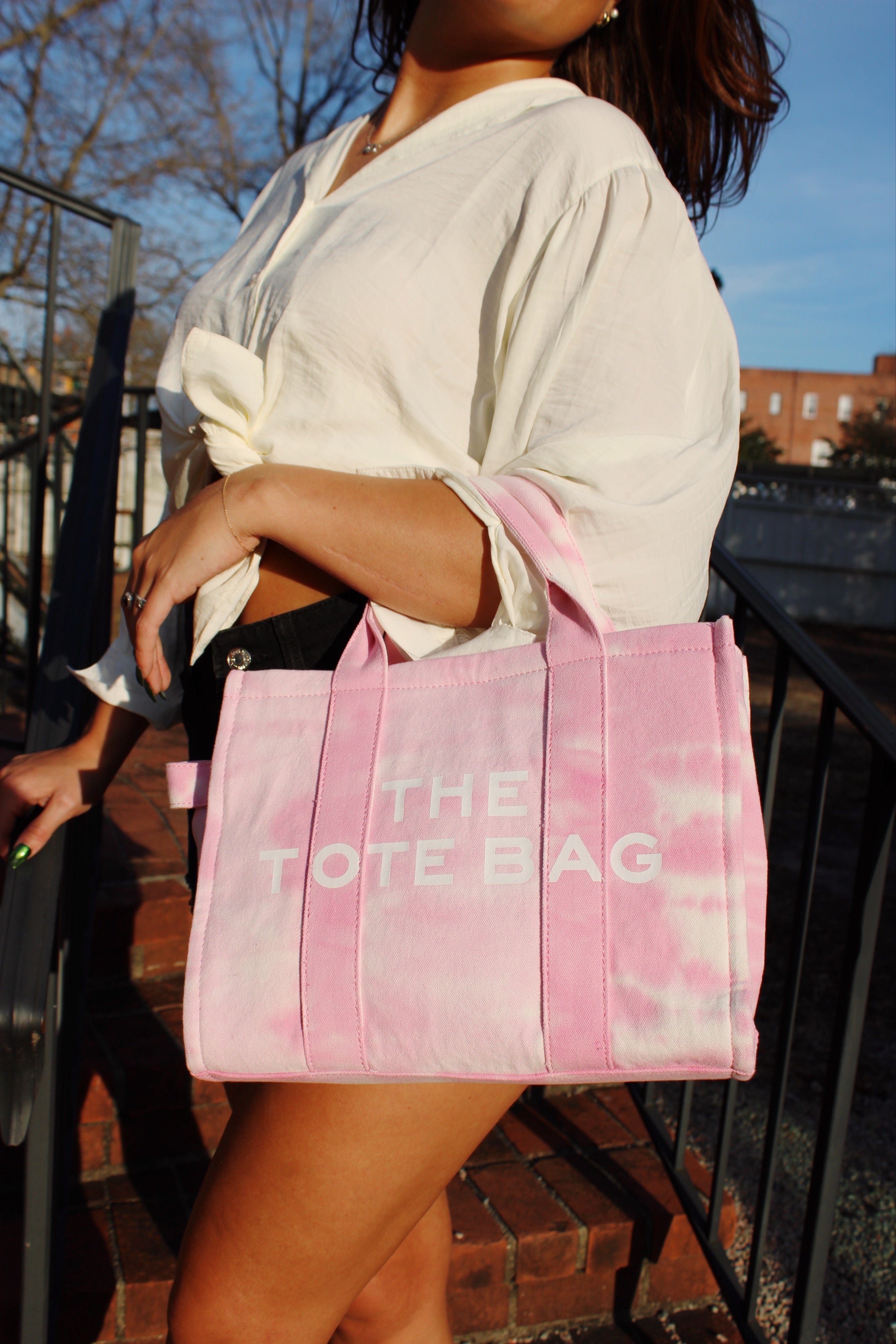 The Tote Bag - Pink Tie