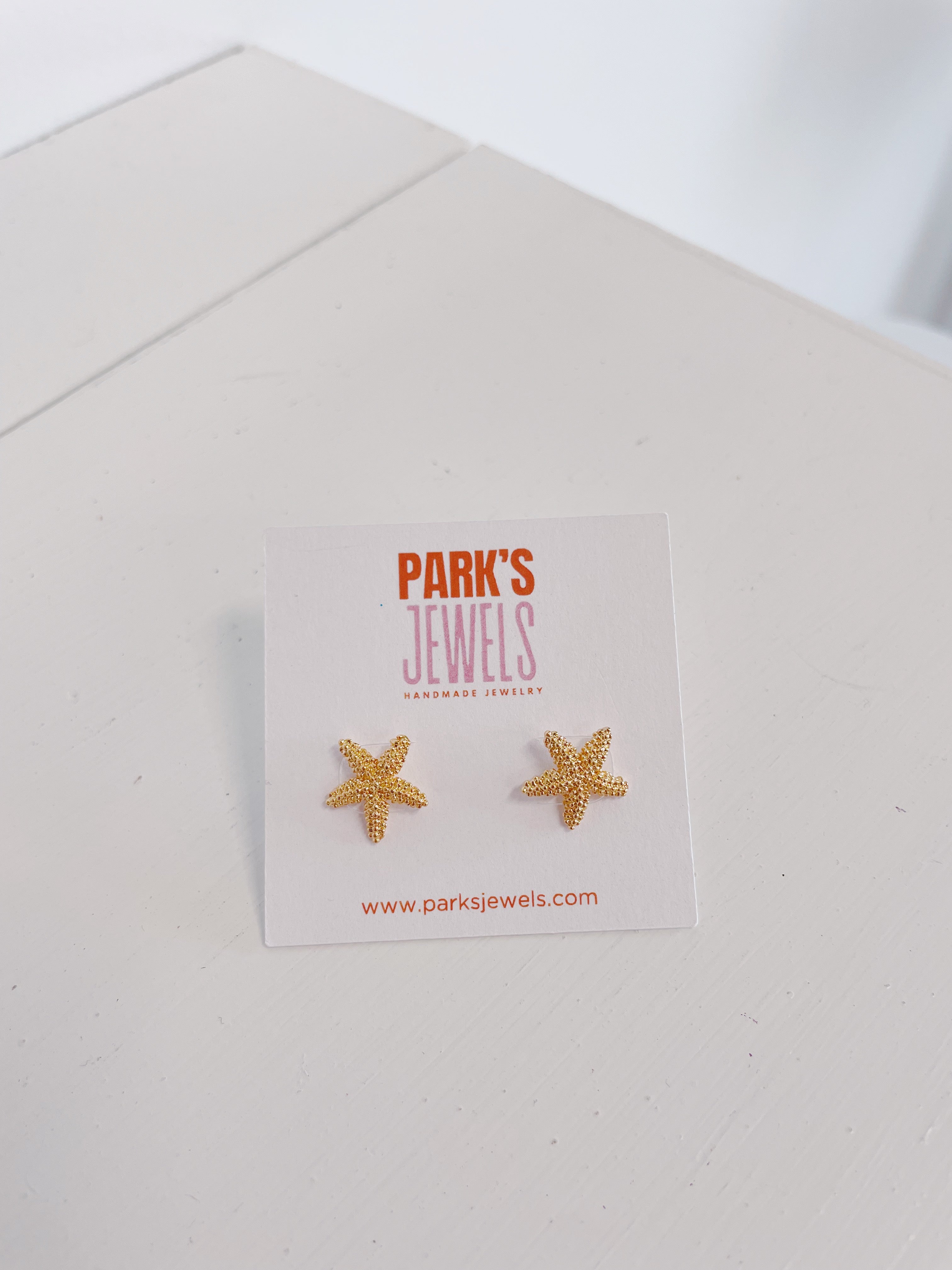 Mini Gold Starfish Earrings