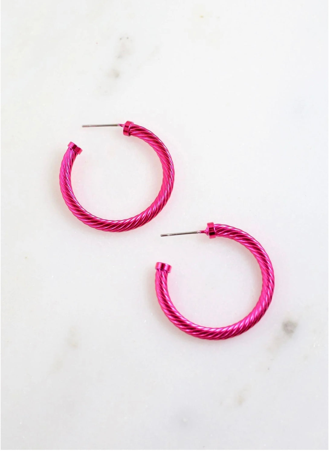 Carrie Elspeth - Ellipses Earrings - Pink - Foxy Lots