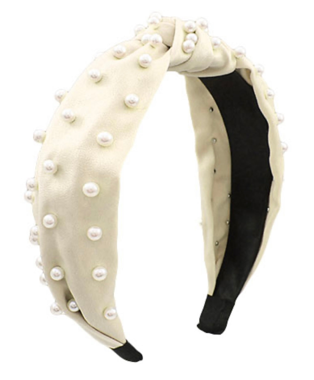 Pearl Studded Headband - Ivory