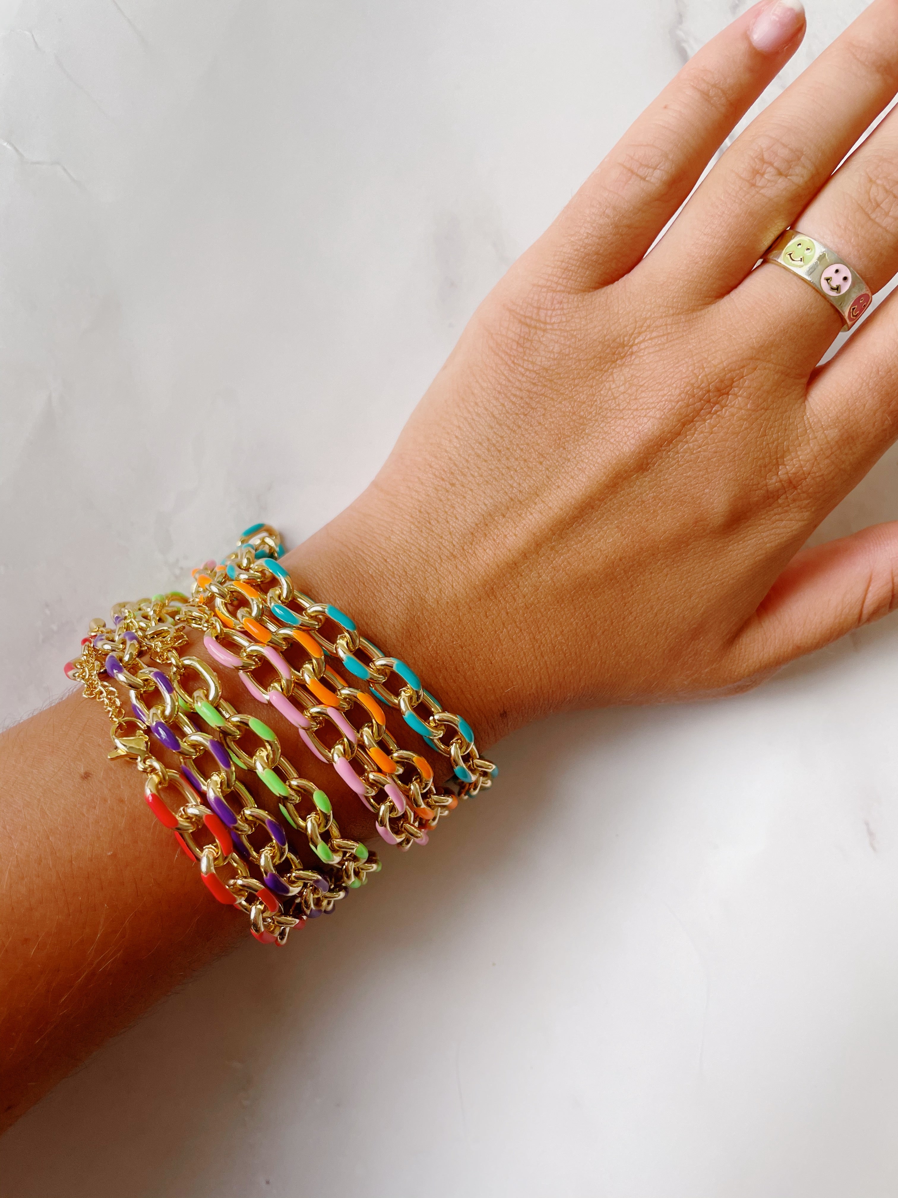 Colorful Chain Bracelets