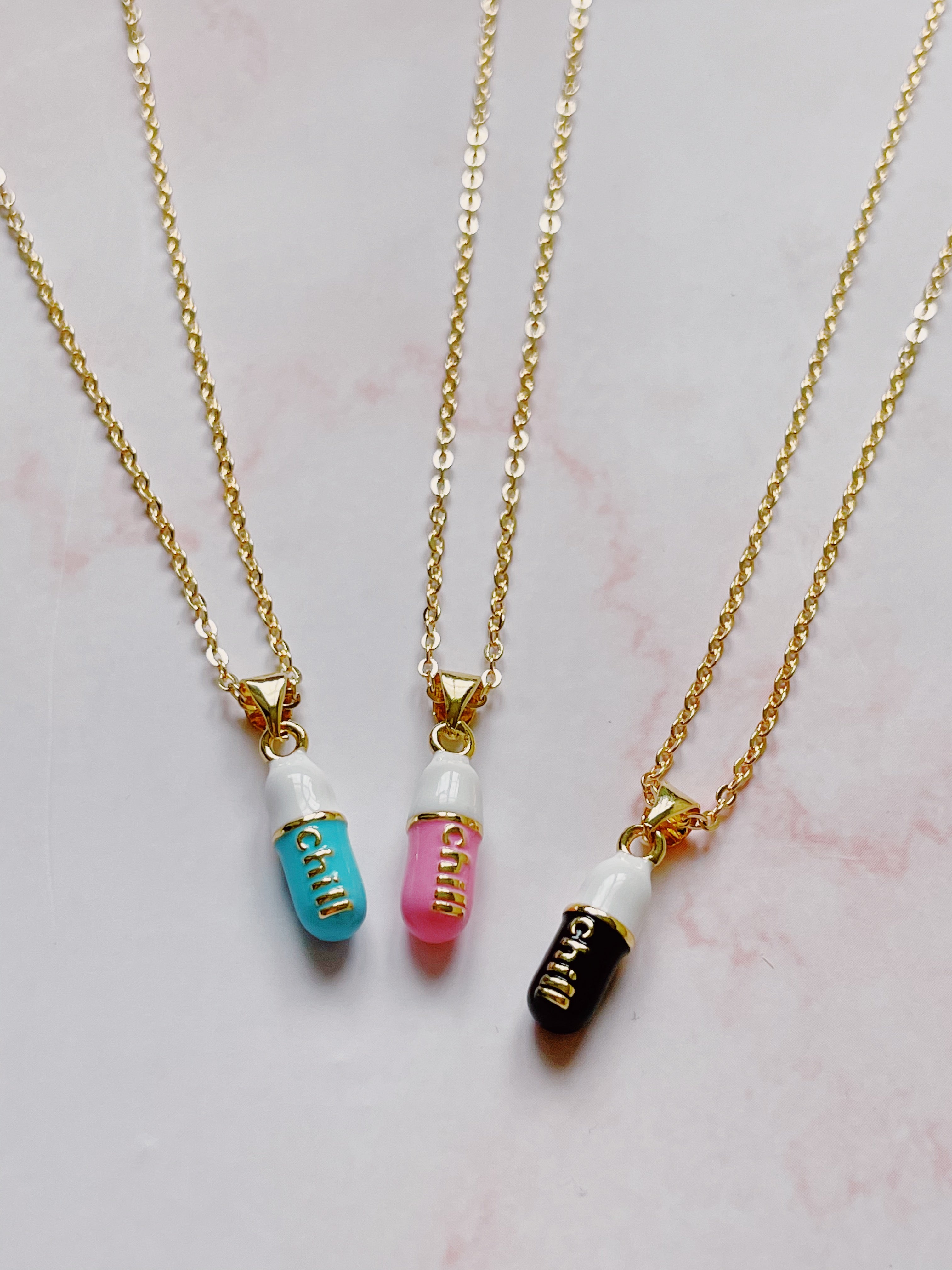 Chill 2025 pill necklace