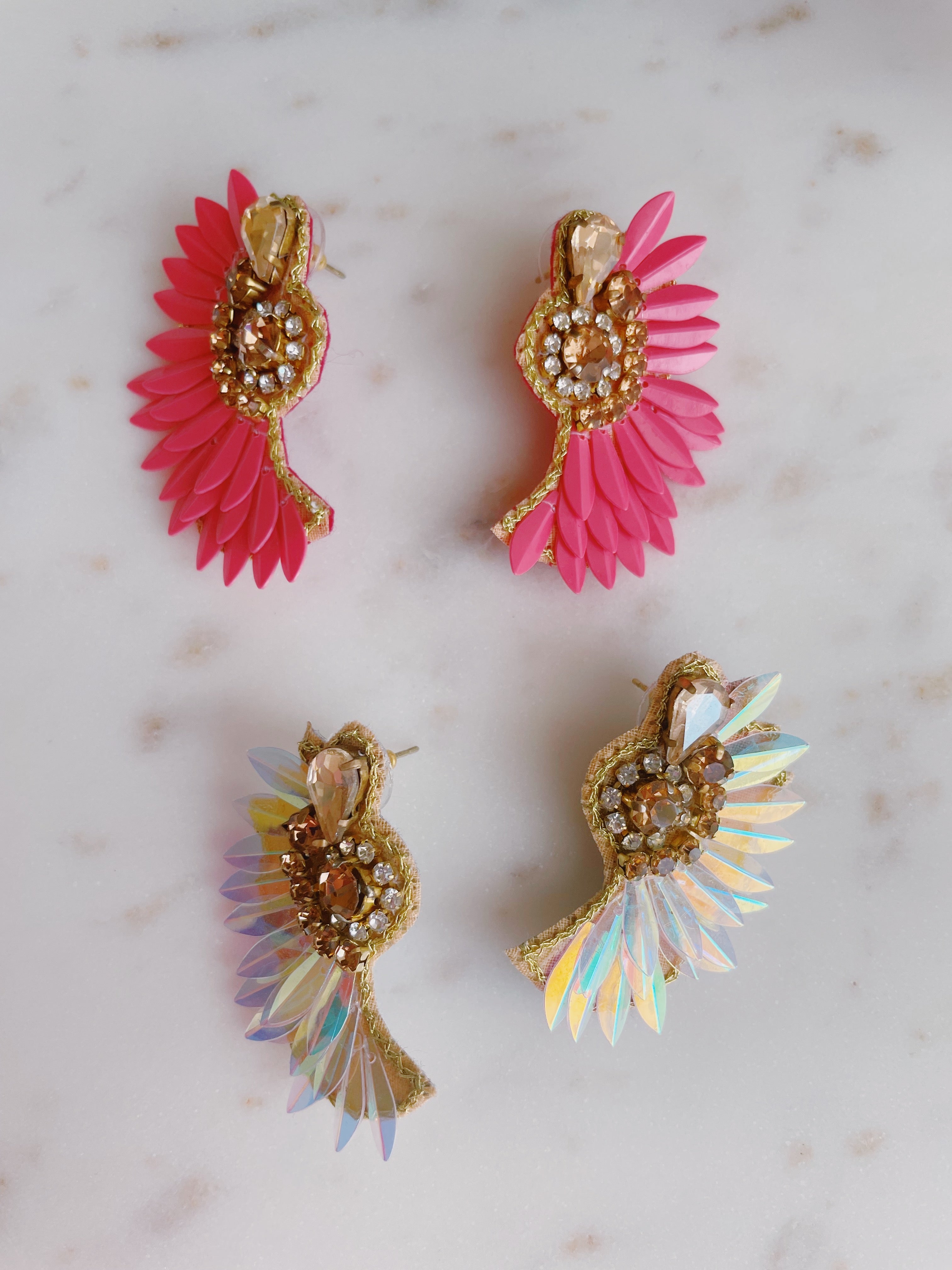 Mini Color Wing Earrings