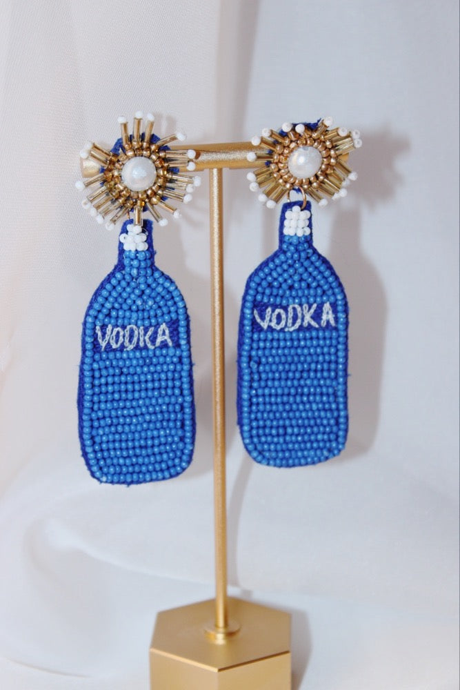 Blue Vodka Earrings